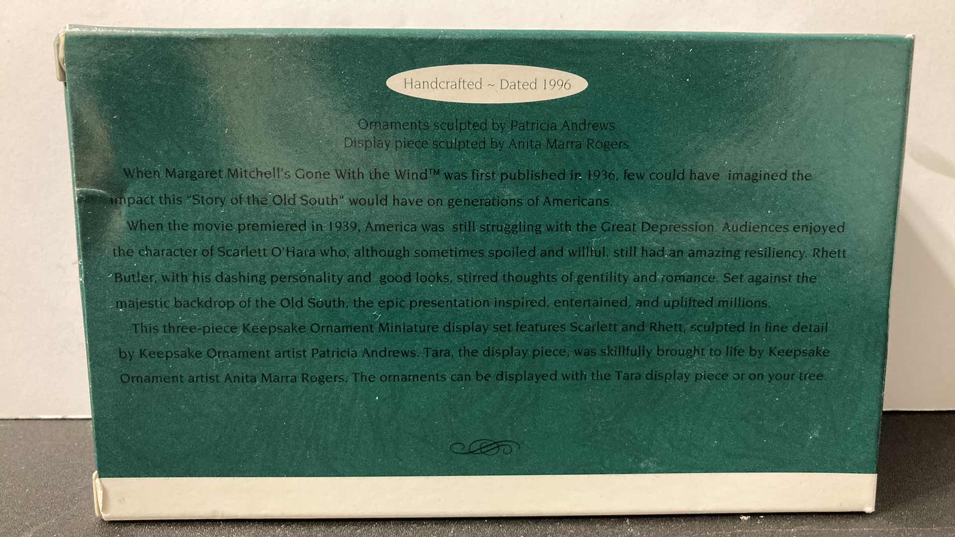 Photo 1 of NEW HALLMARK KEEPSAKE GONE WITH THE WIND 3PC SET ORNAMENTS