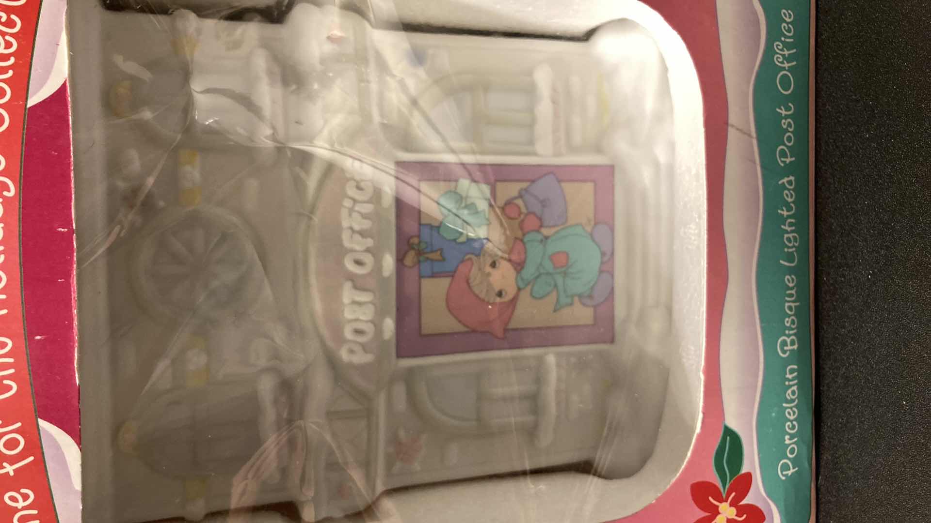 Photo 2 of NEW PRECIOUS MOMENTS HOME FOR THE HOLIDAYS COLLECTION PORCELAIN BISQUE LIGHTED POST OFFICE