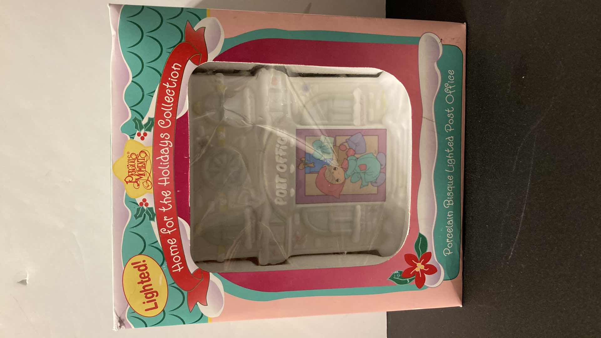 Photo 1 of NEW PRECIOUS MOMENTS HOME FOR THE HOLIDAYS COLLECTION PORCELAIN BISQUE LIGHTED POST OFFICE