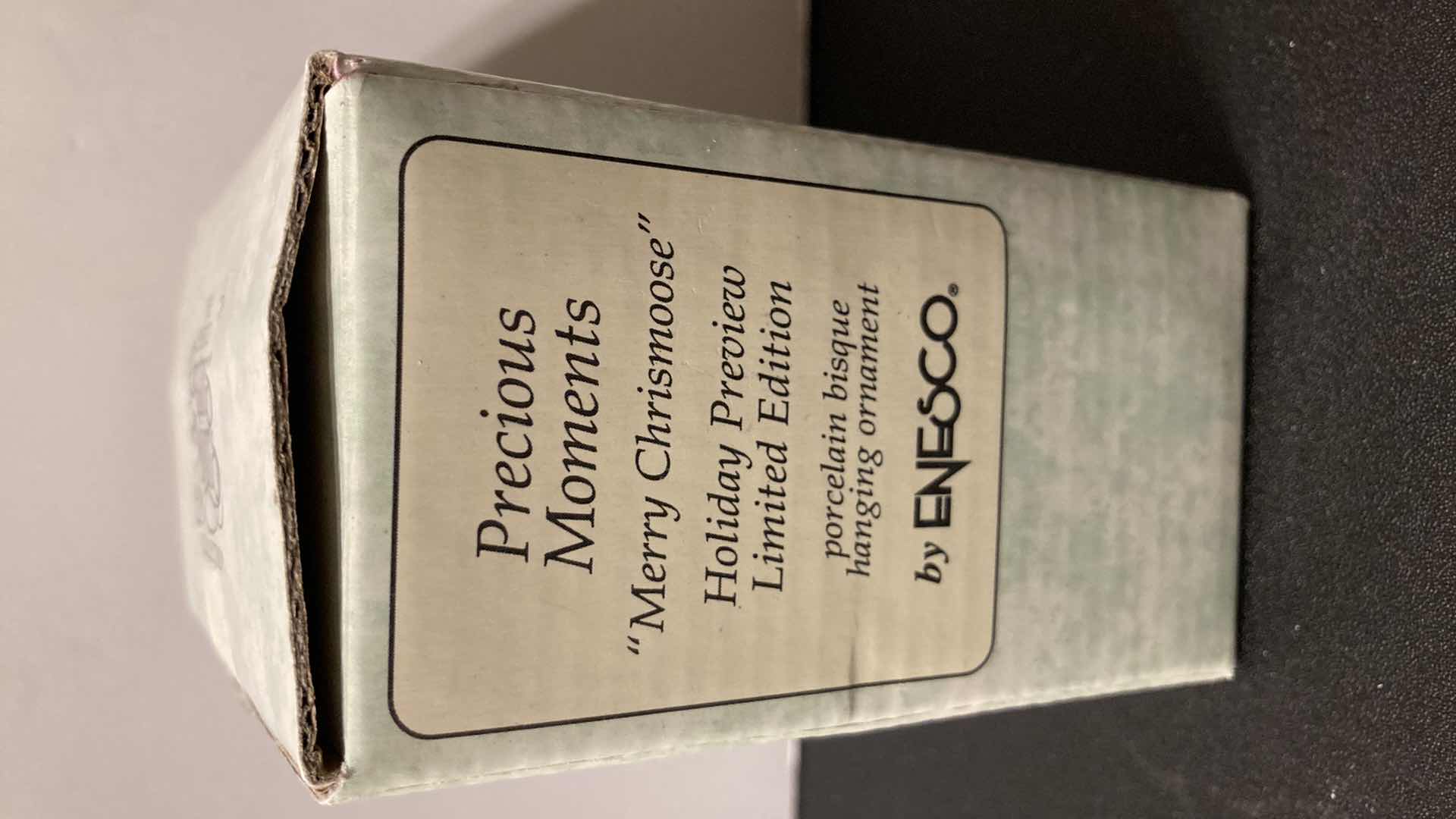 Photo 1 of PRECIOUS MOMENTS MERRY CHRISMOOSE & TIME TO WISH YOU A MERRY CHRISTMAS ORNAMENTS