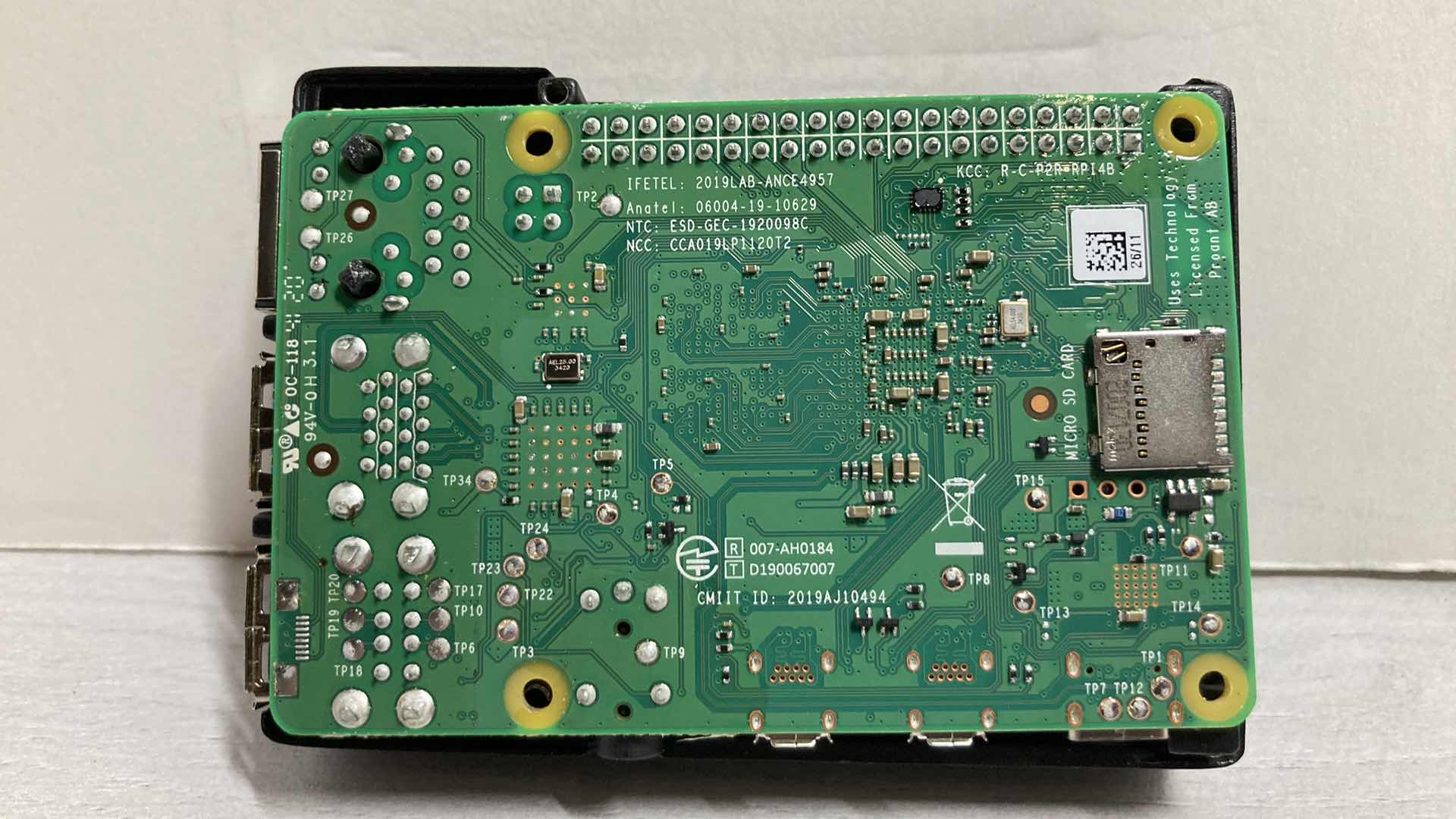 Photo 1 of INTER-TECH ALUMINUM CASE W RASPBERRY Pi 4 MODEL B BOARD