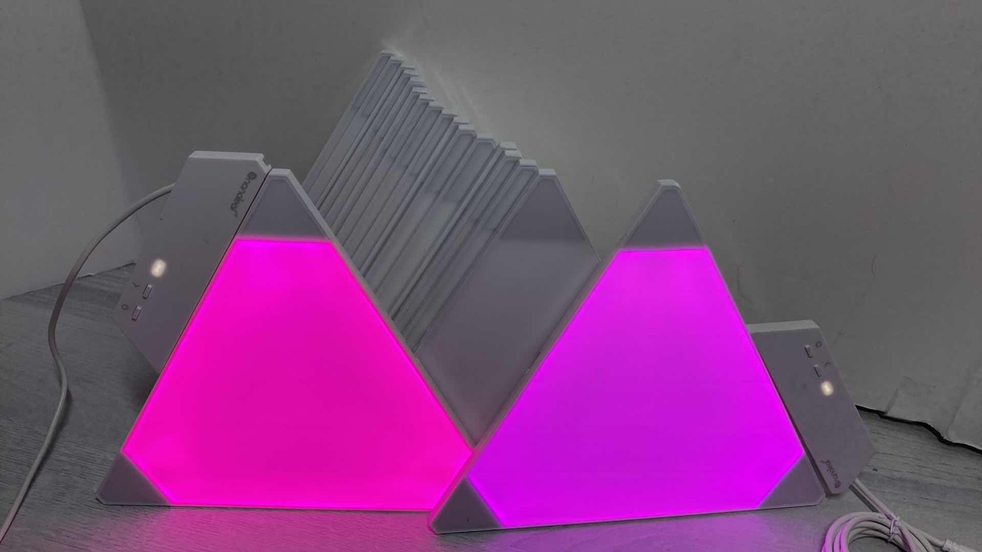 Photo 1 of NANOLEAF LIGHT PANELS NANO GRID LIMITED 1301-483A MODEL NL22/NL28 (18 PANELS) 9.5” X 8.5”