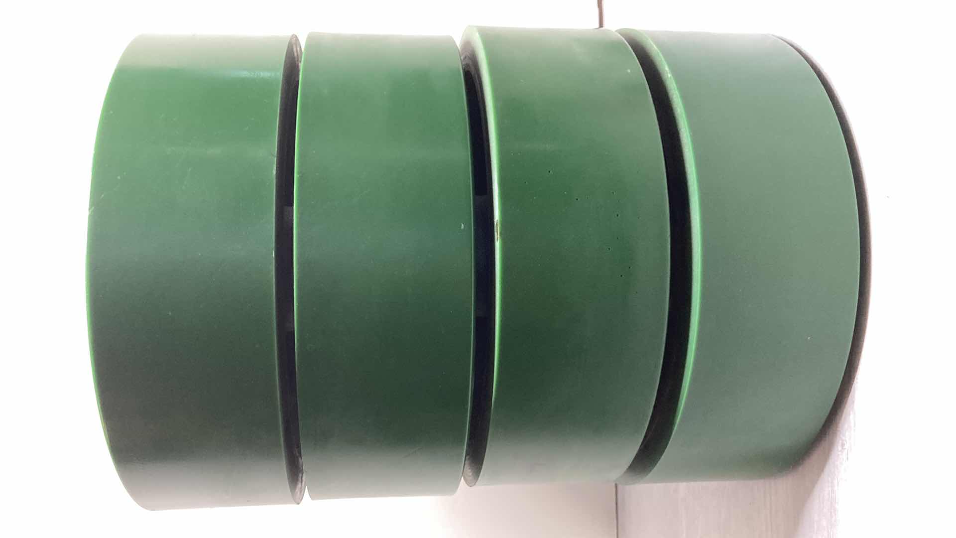 Photo 1 of POLYURETHANE TREAD KEYED DRIVE WHEELS (4) 10” X 3” 26mm BORE