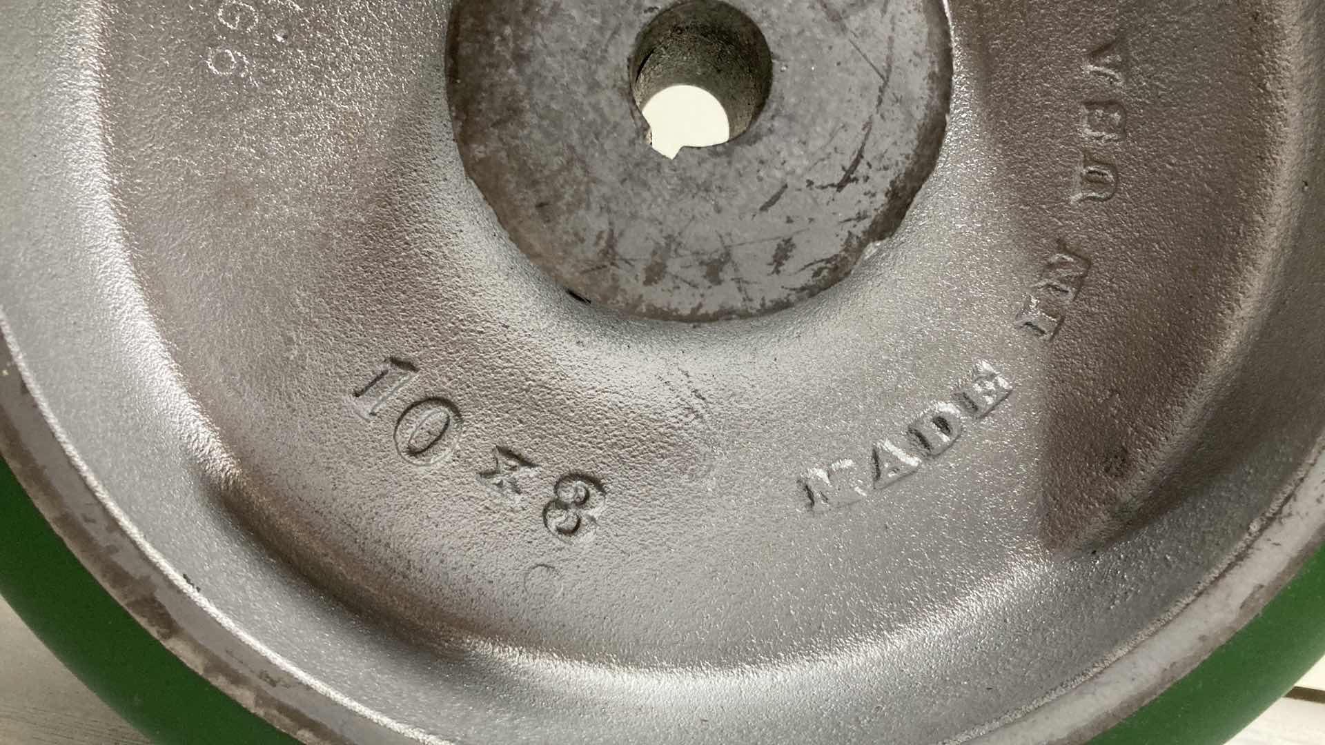 Photo 1 of POLYURETHANE TREAD KEYED DRIVE WHEELS (4) 10” X 3” 26mm BORE