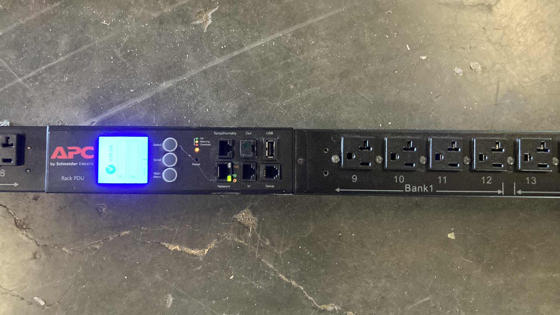 Photo 1 of SCHNEIDER ELECTRIC APC RACK POWER DISTRIBUTION UNIT MODEL AP8932 W 240 PLUG ADAPTER