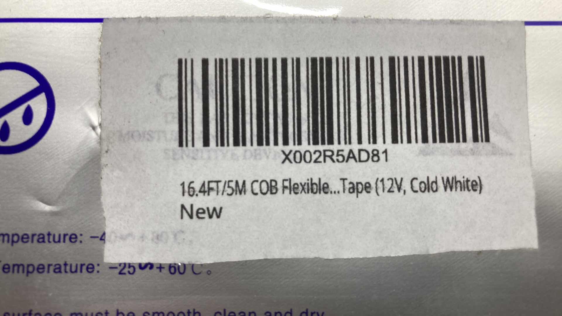 Photo 1 of NEW LED COLD WHITE DOUBLE ROW STRIP LIGHT 6000K/20000LM 0.30” X 16.4’