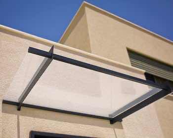 Photo 1 of NEW PALRAM CANOPIA CLEAR ACRYLIC W BLACK TRIM DOOR AWNING MODEL NANCY 2050 7’ X 3’ (2)