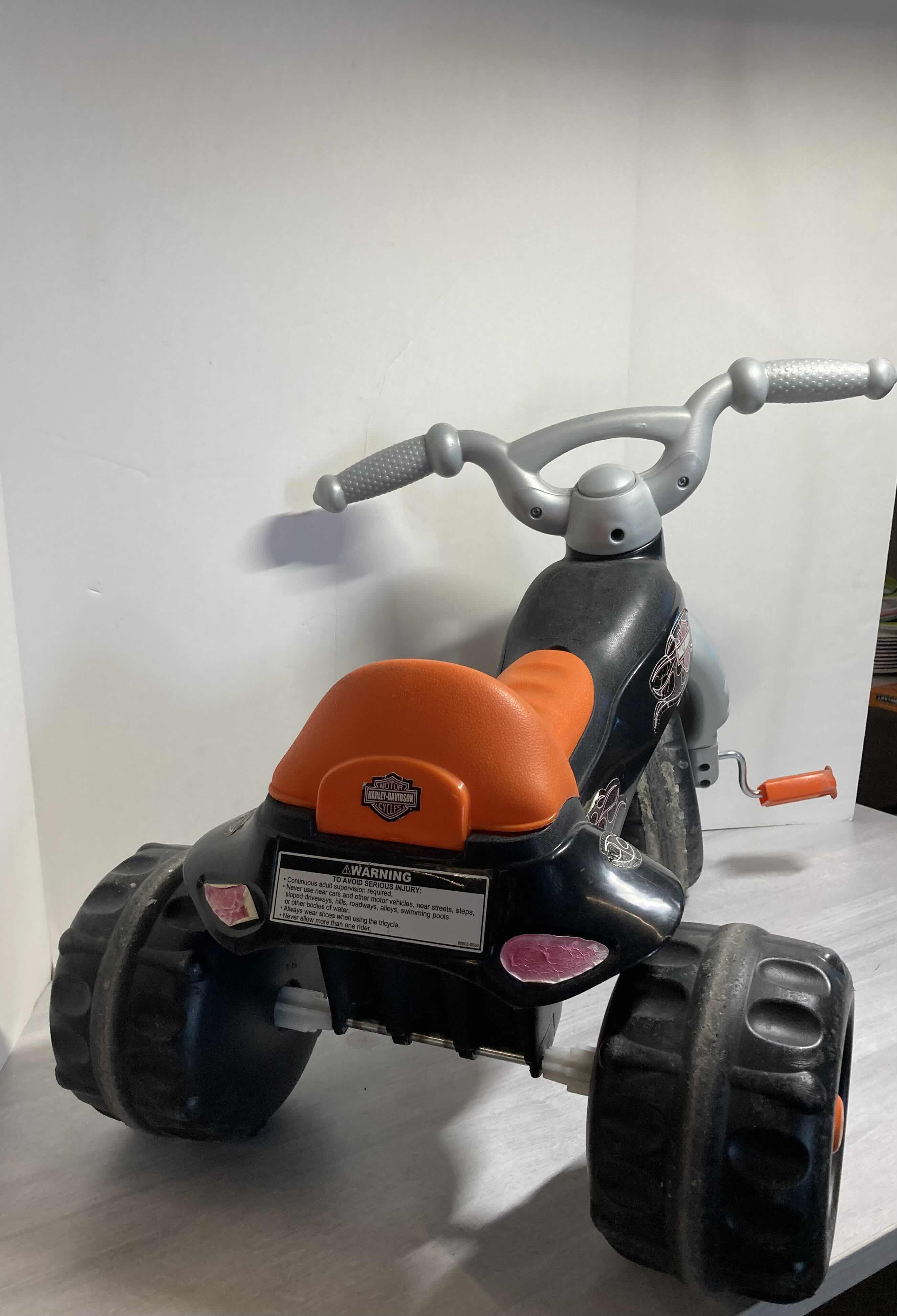 Photo 1 of FISHER PRICE HARLEY DAVIDSON DECAL TODDLERS 3 WHEELER