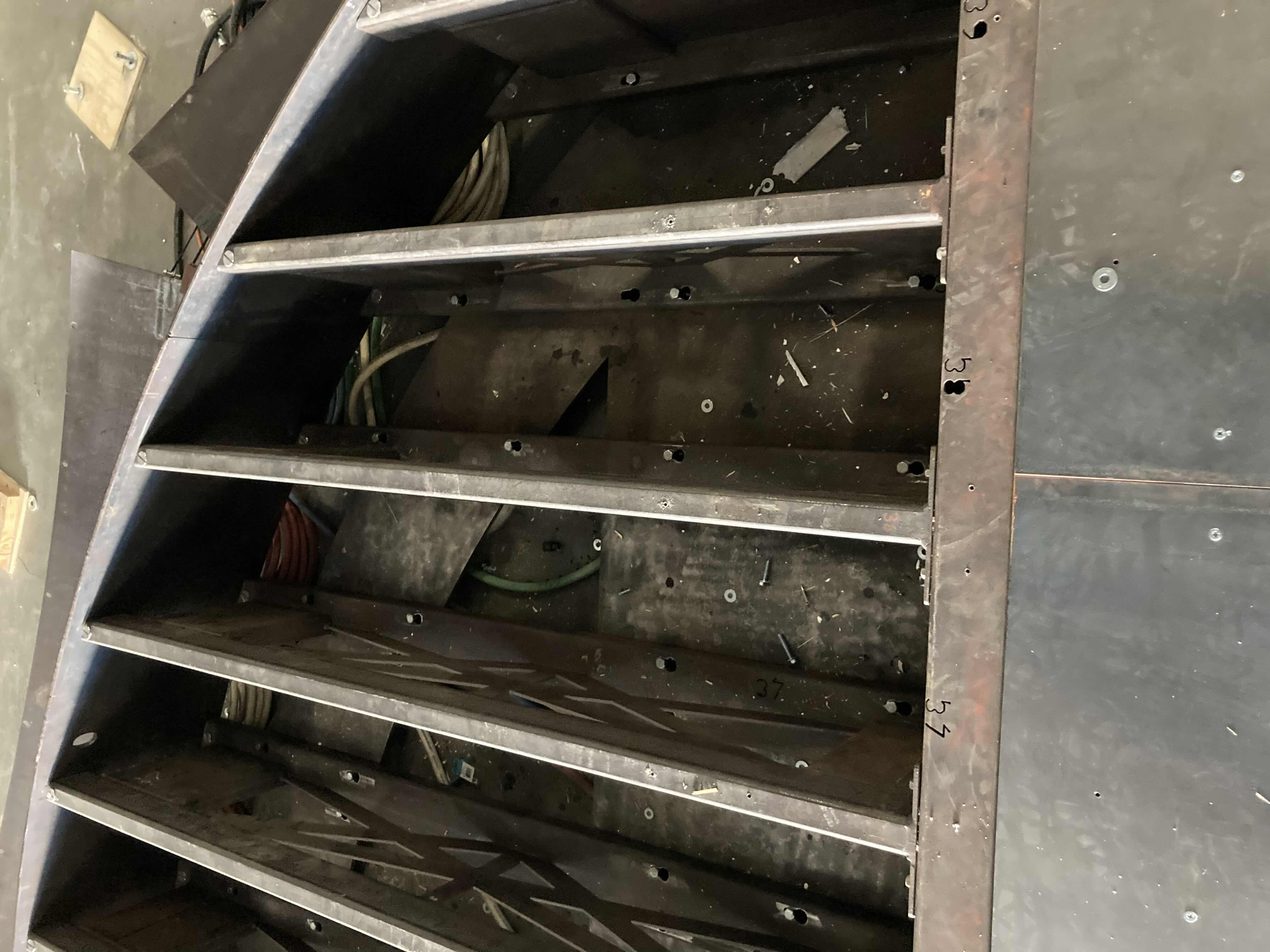 Photo 1 of CUSTOM FABRICATED HEAVY-DUTY STEEL AIR HOSE OPERATED VEHICLE PLATFORM W 19 AIR HOSES FOR BAG LIFT- VARIOUS LENGTHS & PSI CAPACITY 353” X 282” H23” (APPOX 2-3TONS)