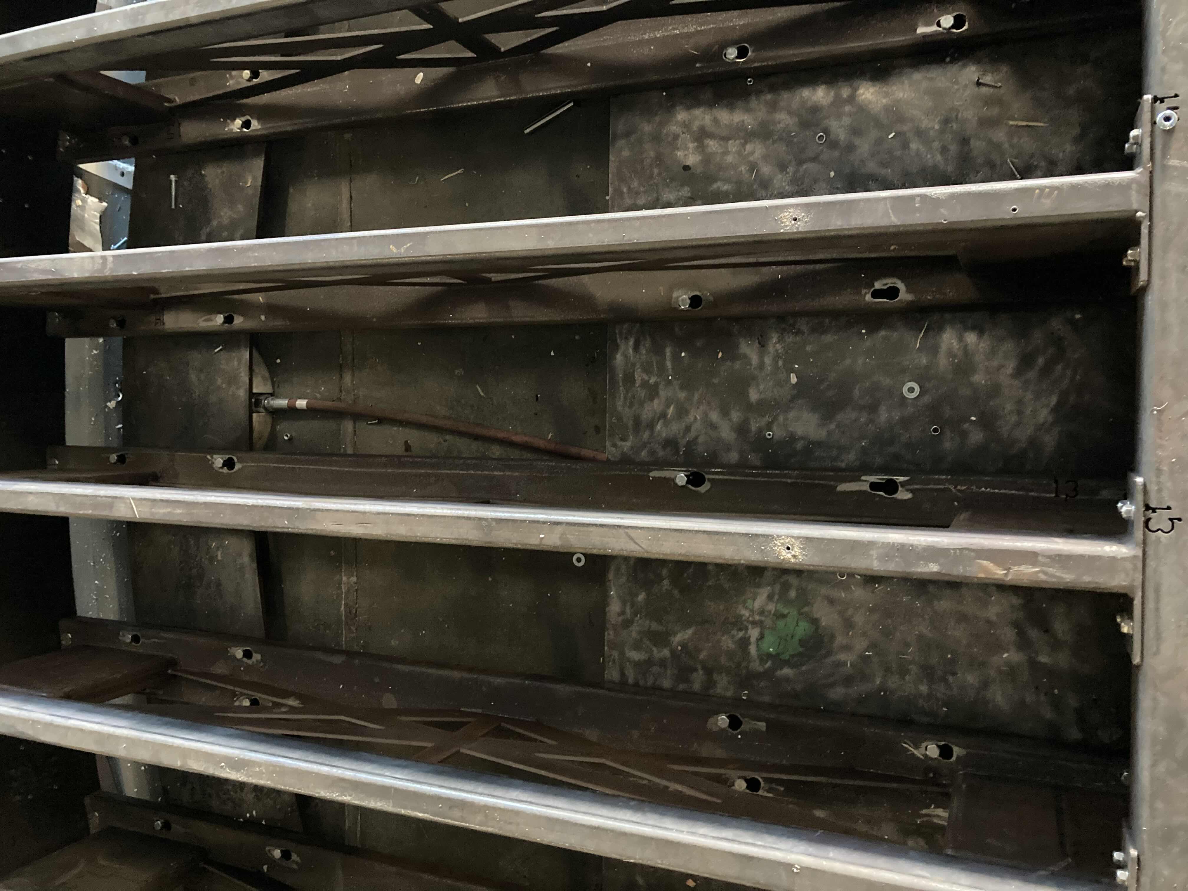 Photo 1 of CUSTOM FABRICATED HEAVY-DUTY STEEL AIR HOSE OPERATED VEHICLE PLATFORM W 19 AIR HOSES FOR BAG LIFT- VARIOUS LENGTHS & PSI CAPACITY 353” X 282” H23” (APPOX 2-3TONS)