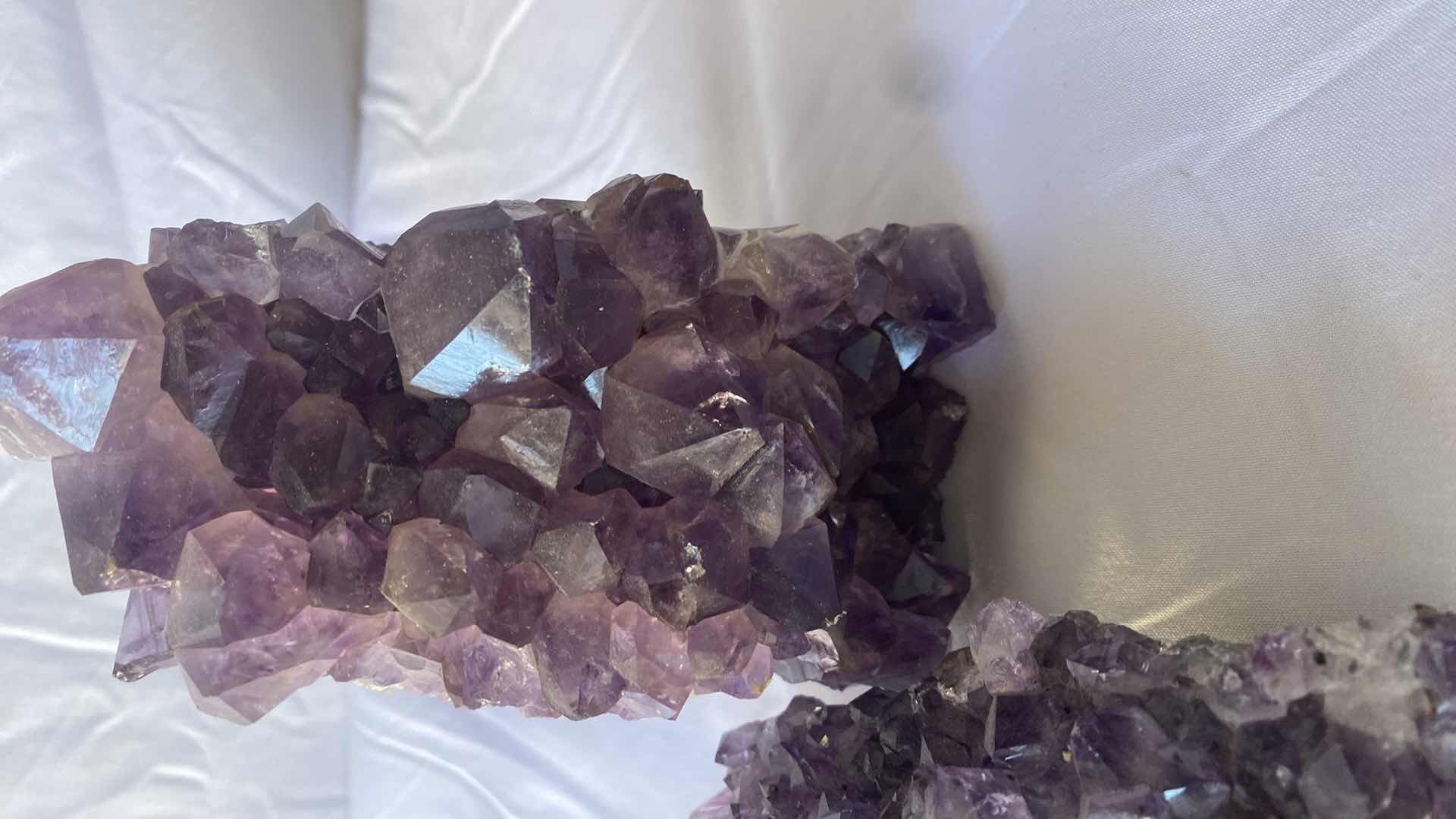 Photo 1 of TWO AMETHYST CRYSTAL CLUSTERS