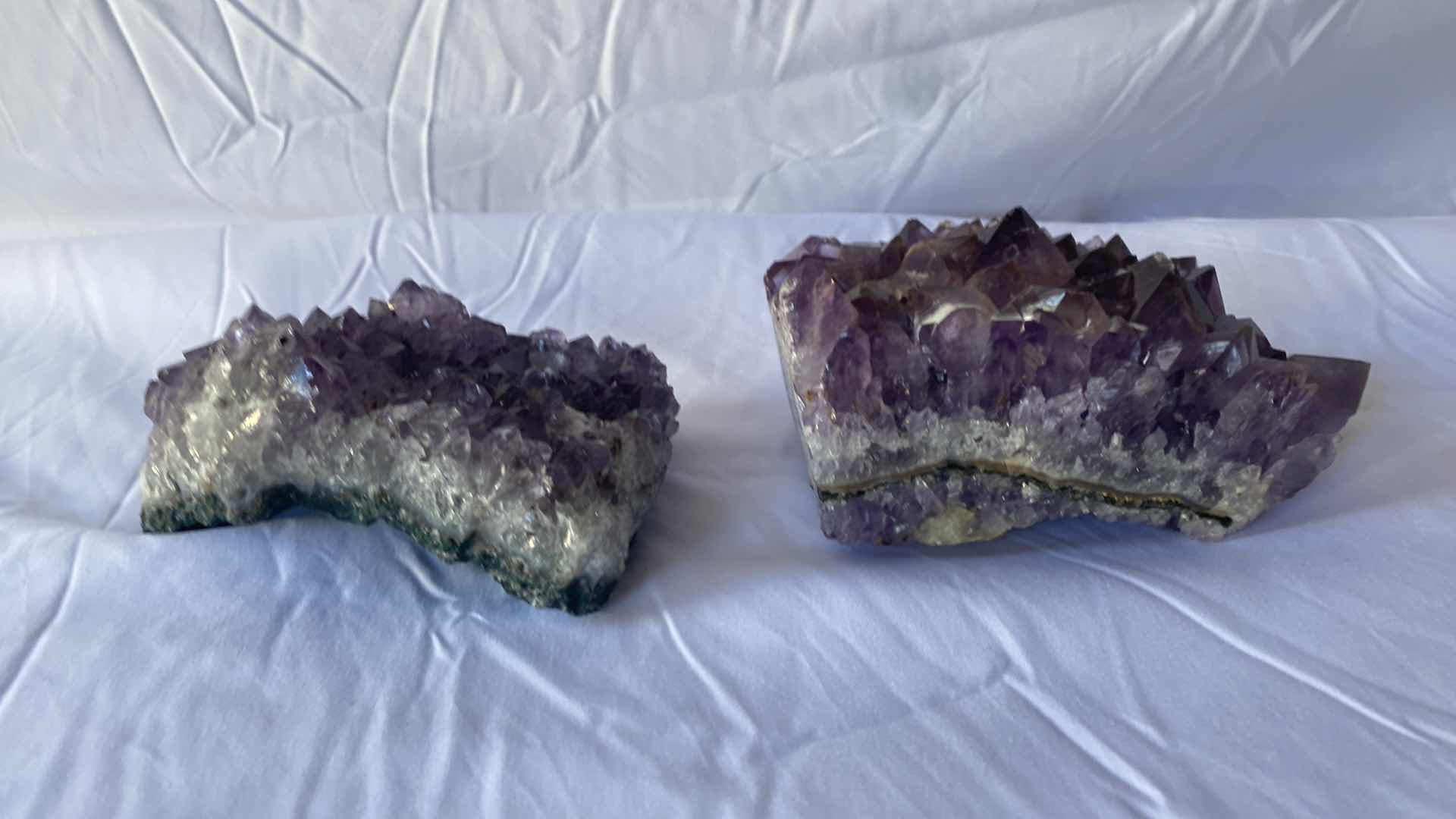 Photo 1 of TWO AMETHYST CRYSTAL CLUSTERS