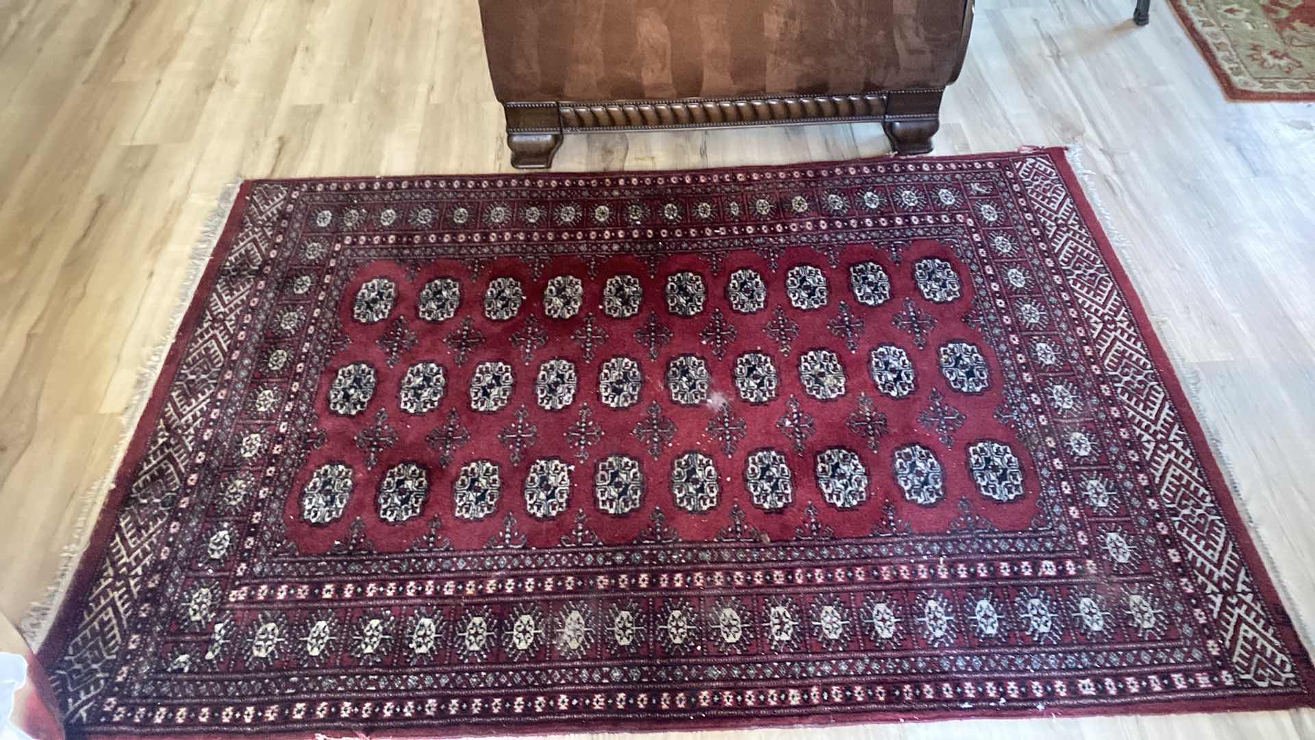 Photo 5 of VINTAGE GEOMETRIC BOKARA RUG