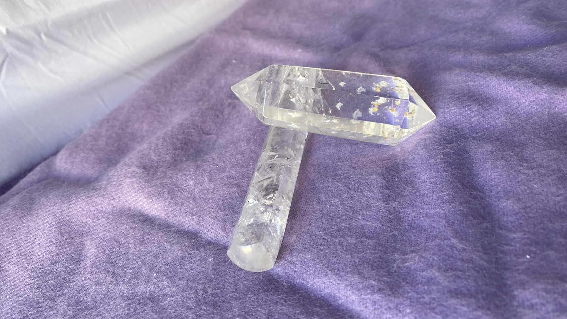 Photo 1 of 2 CLEAR QUARTZ CRYSTALS