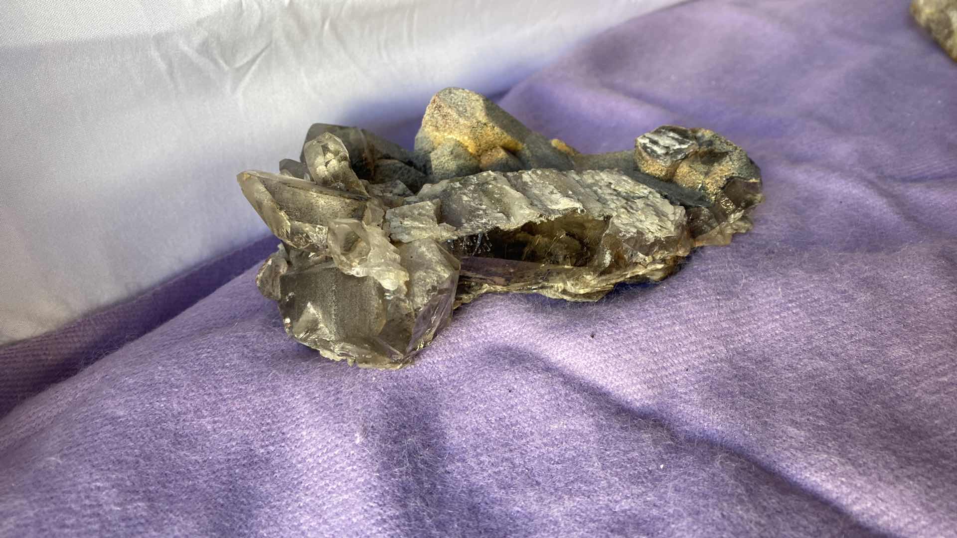 Photo 1 of SMOKEY QUARTZ CLUSTER