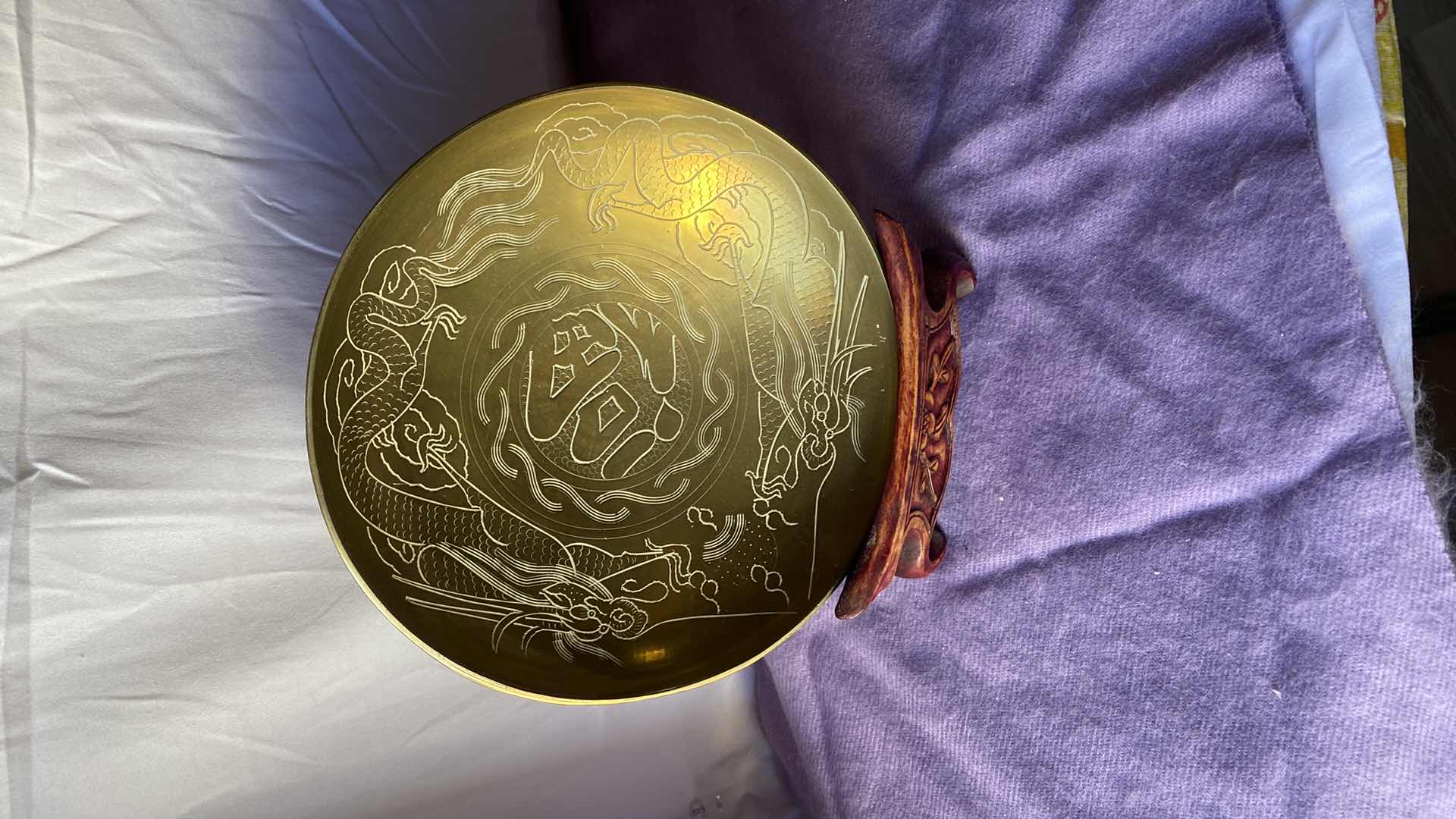 Photo 1 of GOLD TONE DISPLAY  PLATTER