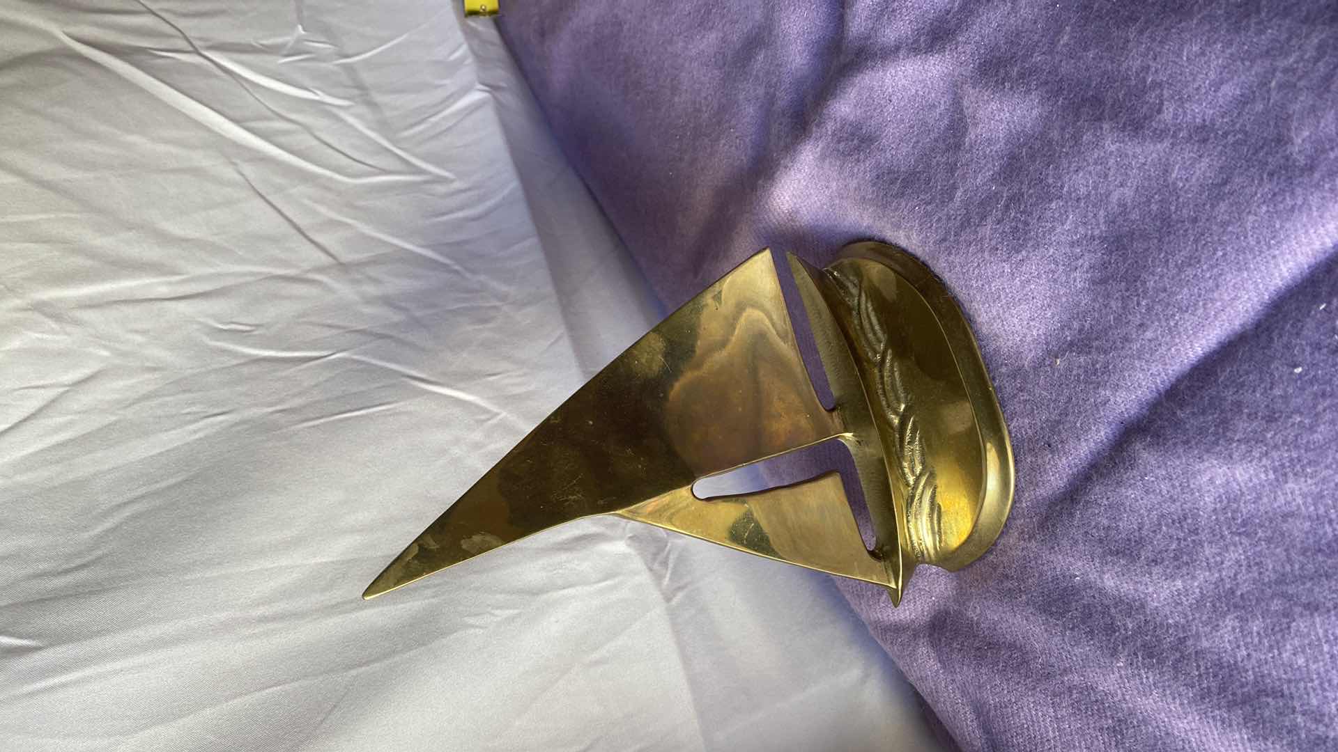 Photo 1 of 2 BRASS SAILBOAT PAPER WEIGHTS