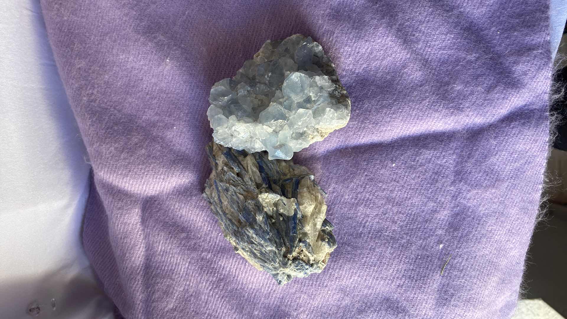 Photo 1 of 2 RARE BLUE CRYSTAL NATURAL KYANITE ROUGH  GEM STONE