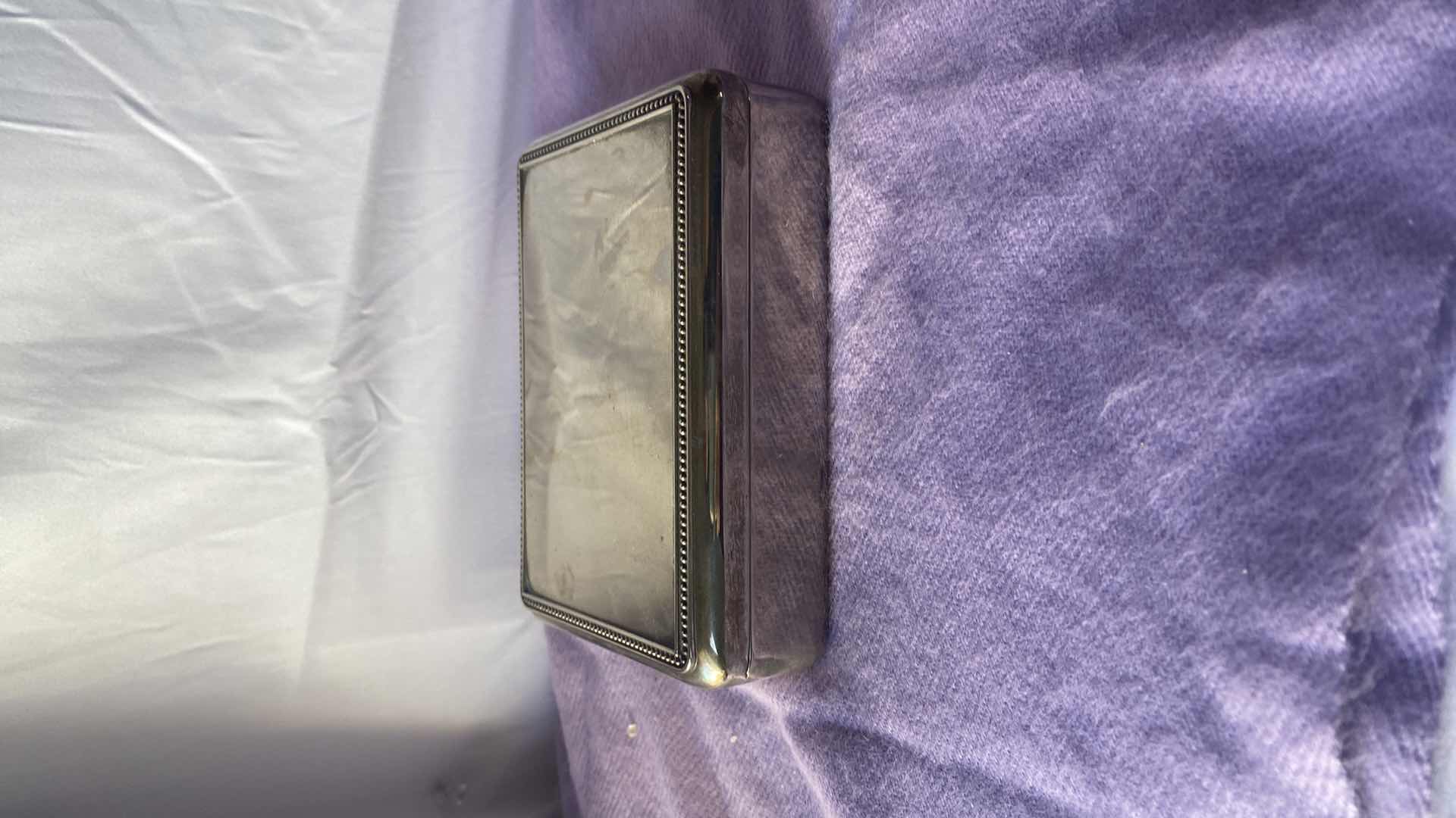 Photo 1 of SILVER PLATED TRINKET BOX