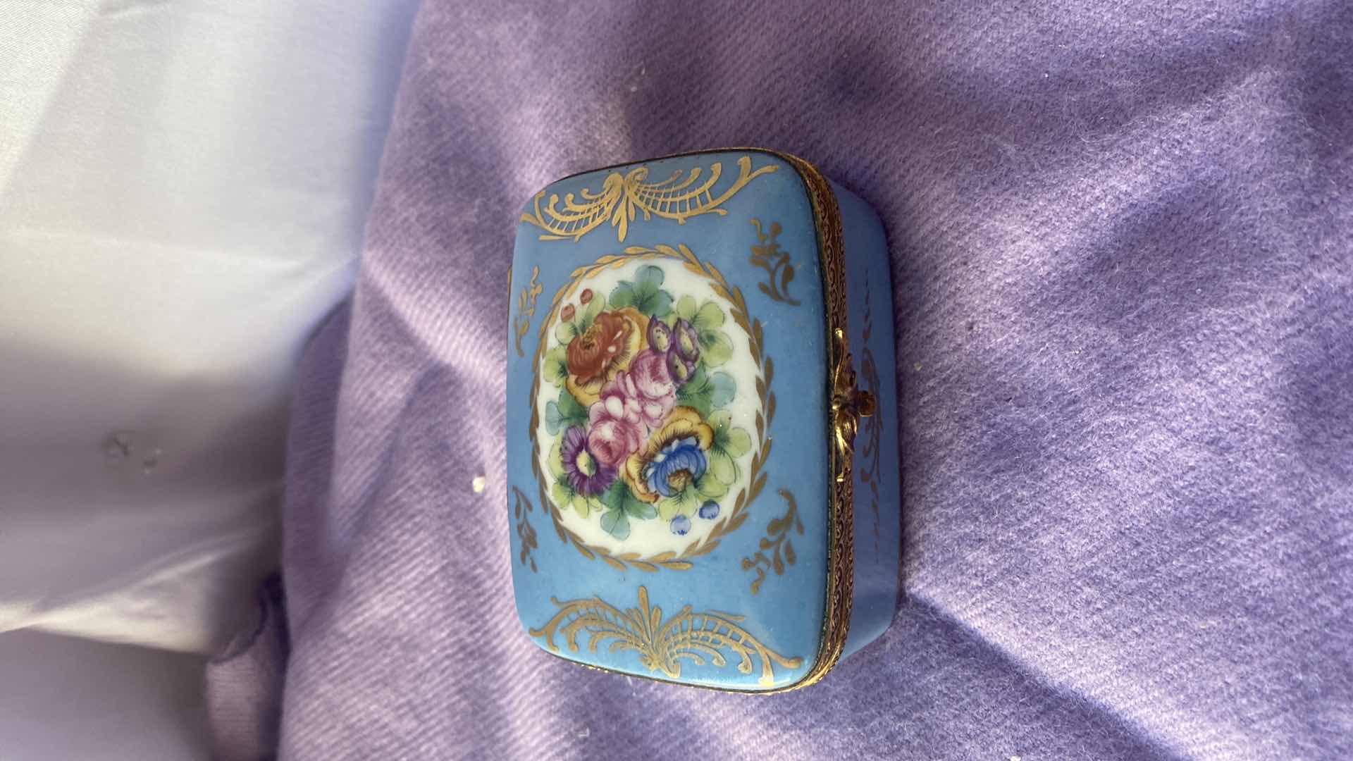 Photo 1 of PORCELAIN JEWELRY BOX