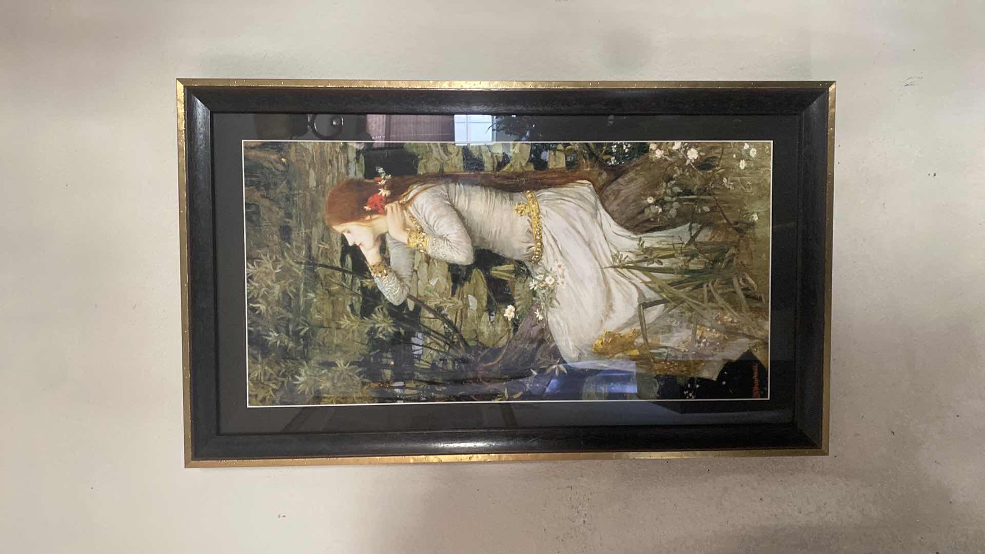 Photo 1 of JOHN WILLIAM WATERHOUSE OPHELIA 1984 WALL PICTURE 29x18