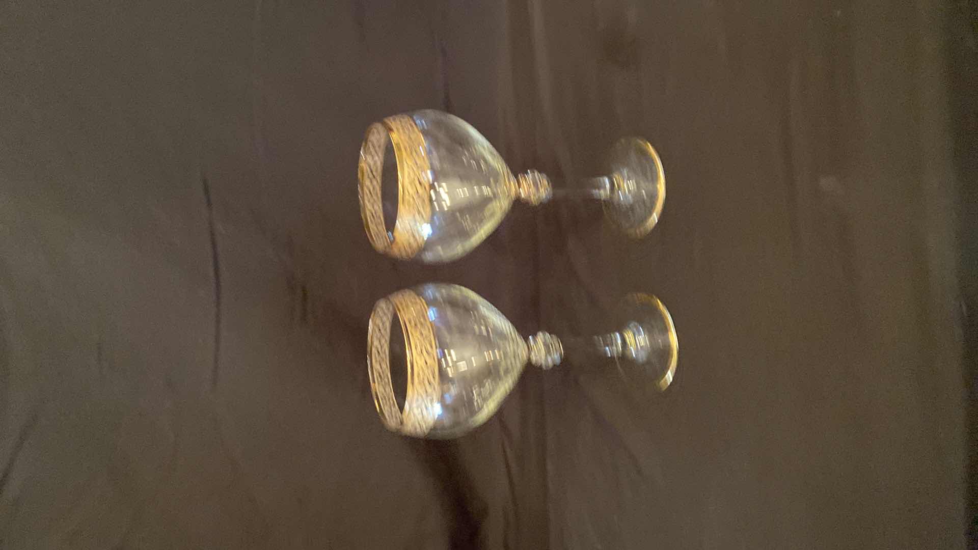 Photo 1 of VINTAGE ITALIAN CRYSTAL WINE GLASSES