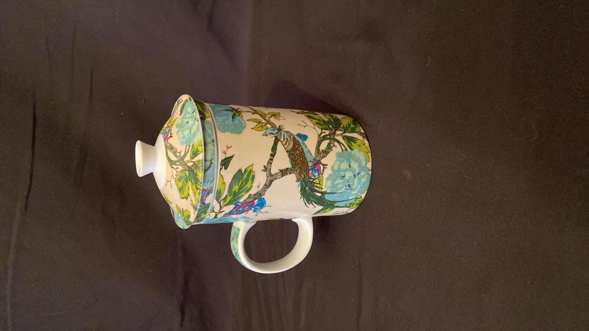 Photo 1 of VINTAGE PEACOCK TEA INFUSER CUP