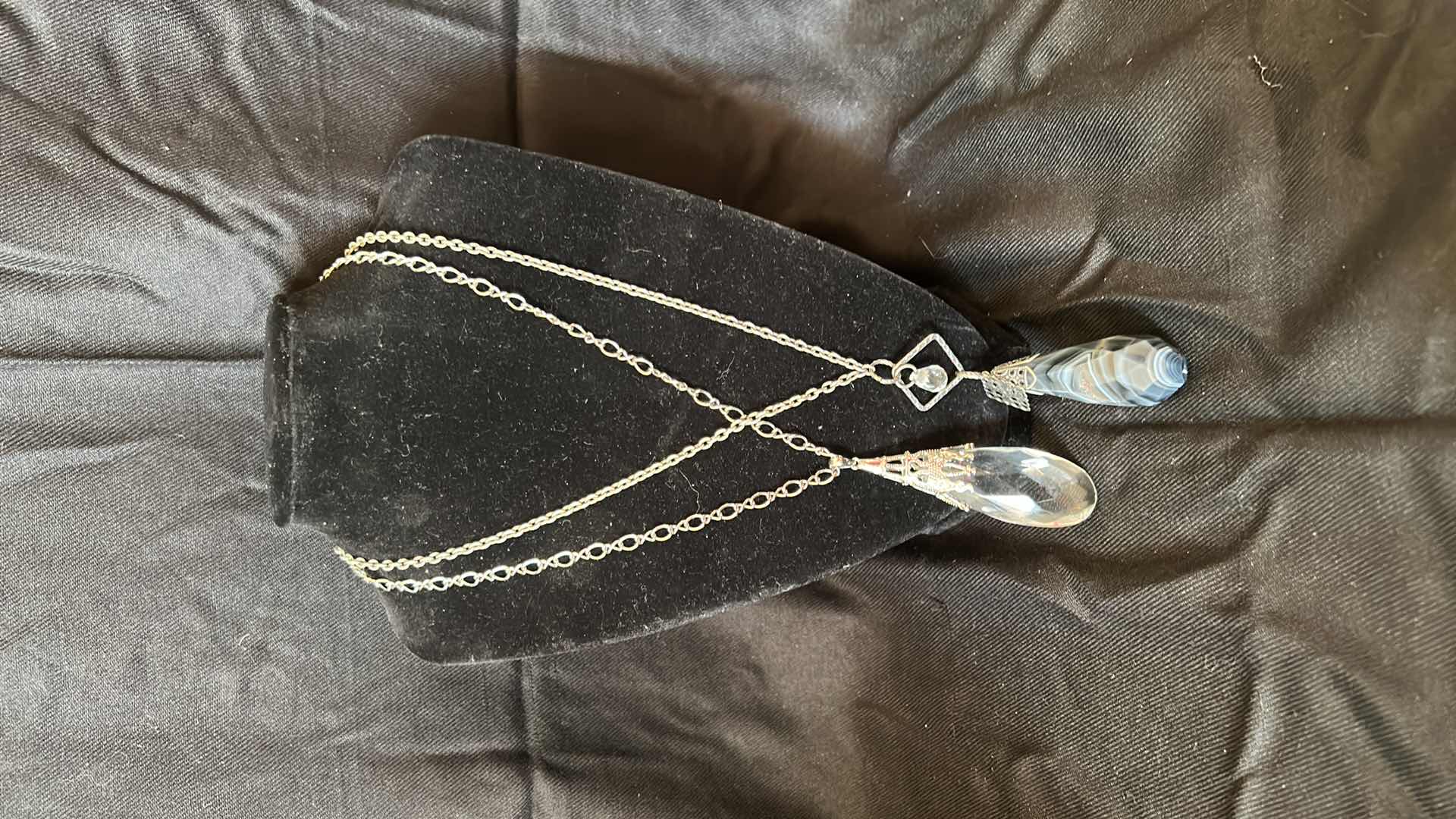 Photo 1 of TWO SILVER TONED COSTUME NECKLACE AND ONE CHAIN IS 925 SILVER