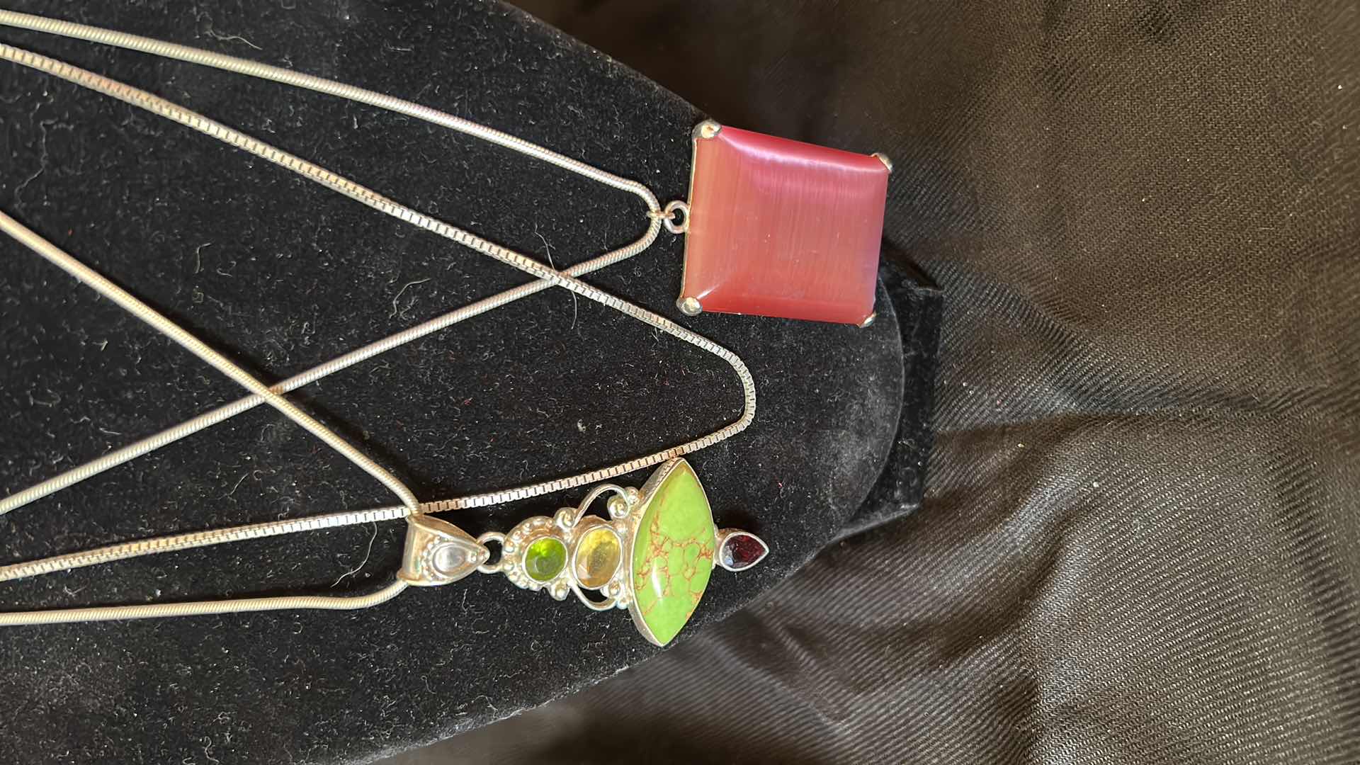 Photo 1 of THREE SILVER NECKLACES