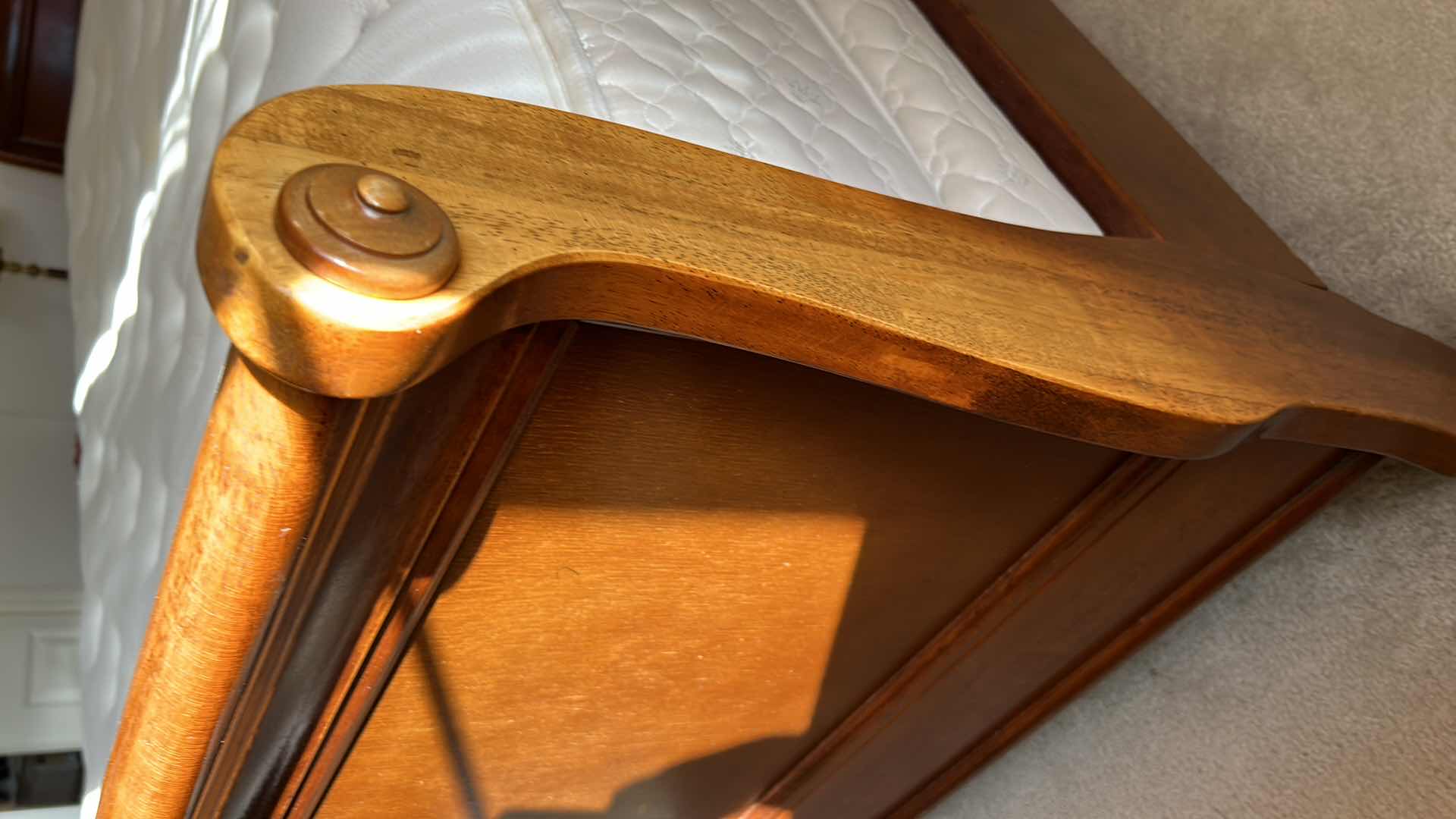 Photo 1 of QUEEN SLEIGH BED FRAME - MATTRESS IS NOT INCLUDED- BUYER TO BRING PROPER TOOLS AND ASSISTANCE