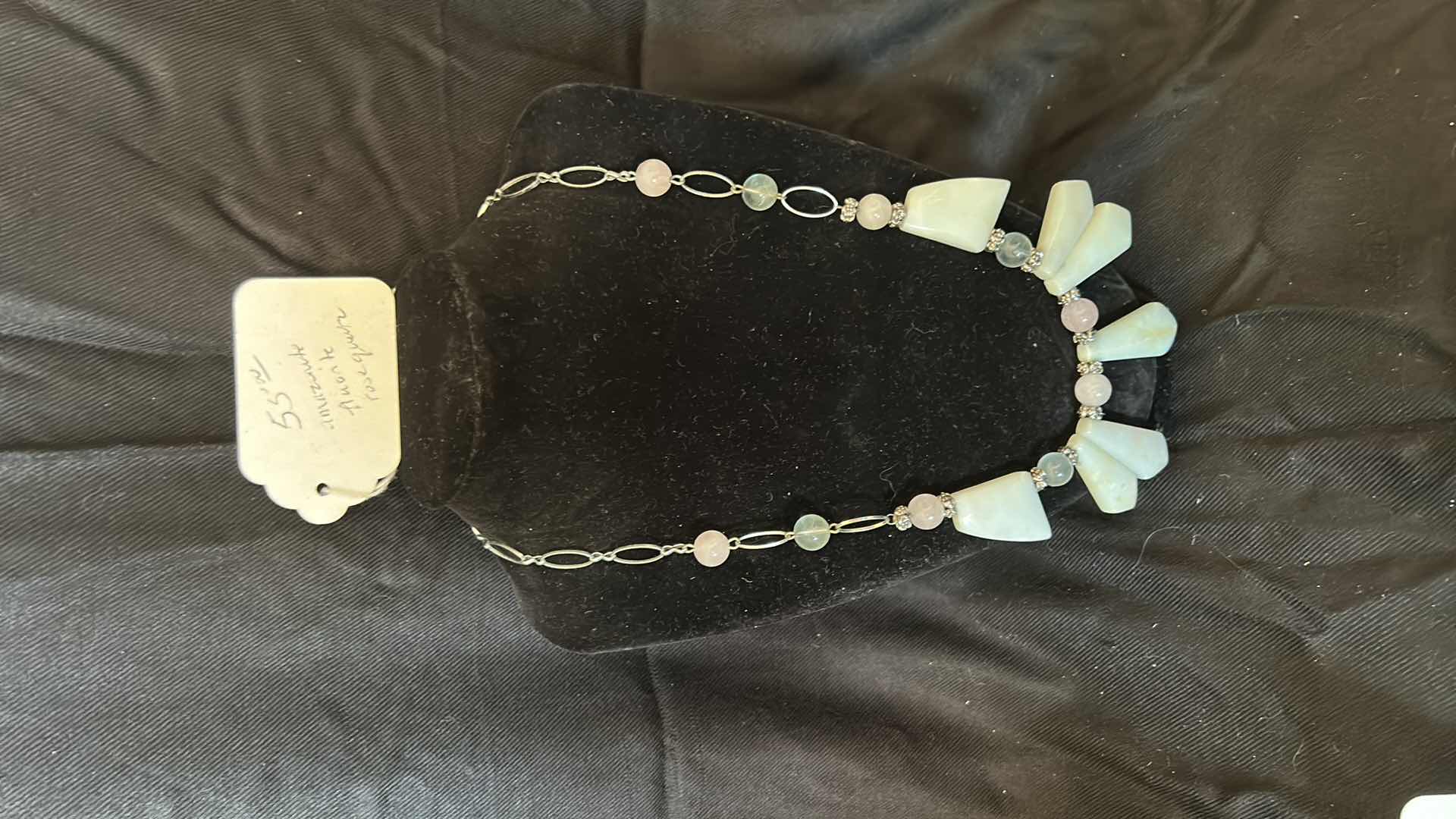 Photo 1 of AMMONITE ROSE QUARTZ NECKLACE
