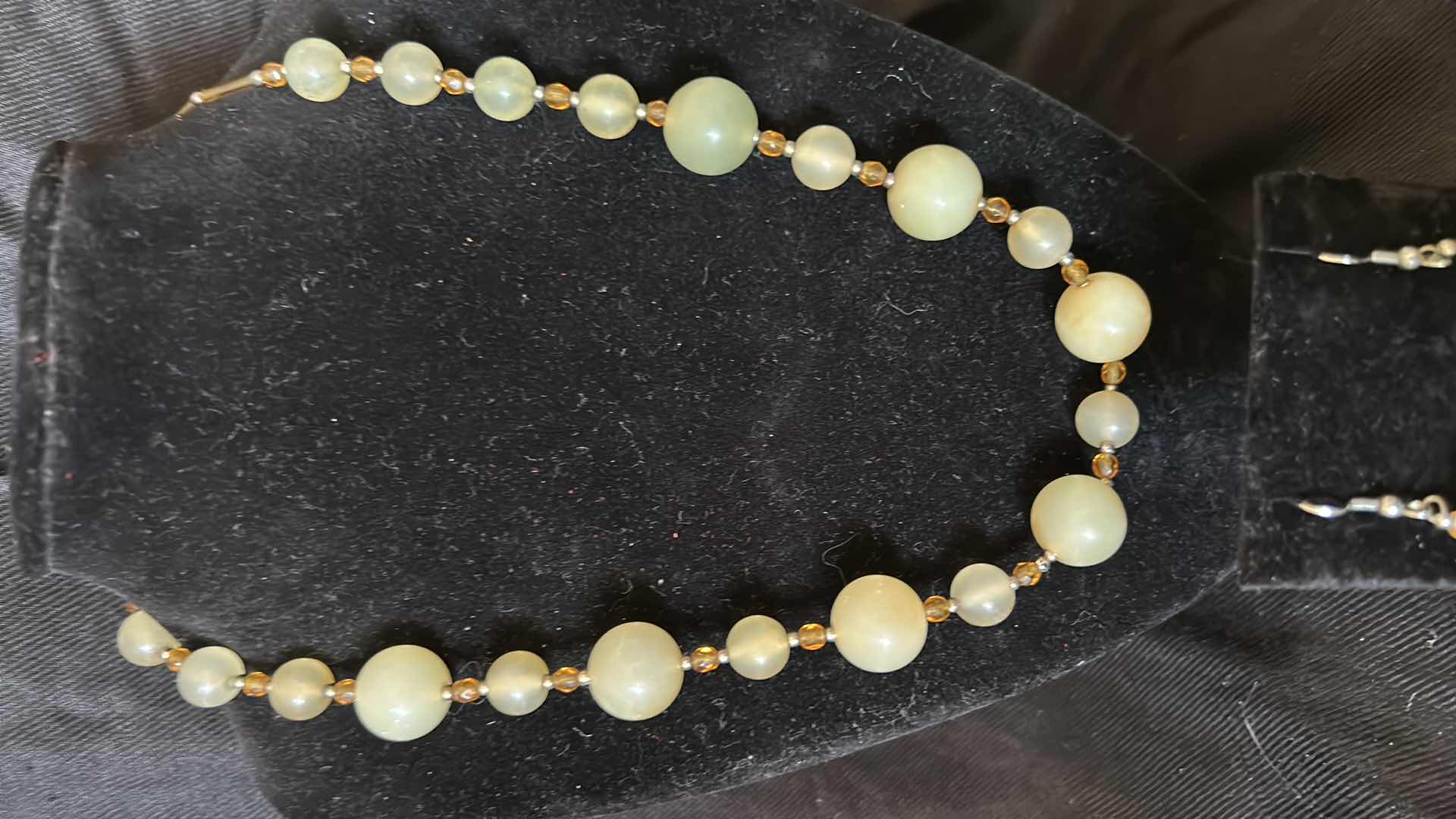 Photo 1 of BEADED NECKLACE AND EARRINGS