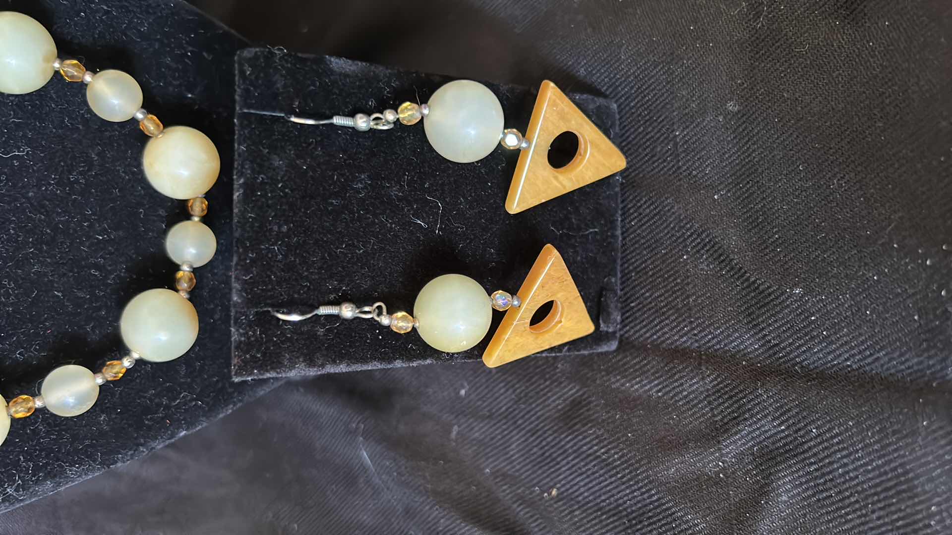 Photo 1 of BEADED NECKLACE AND EARRINGS