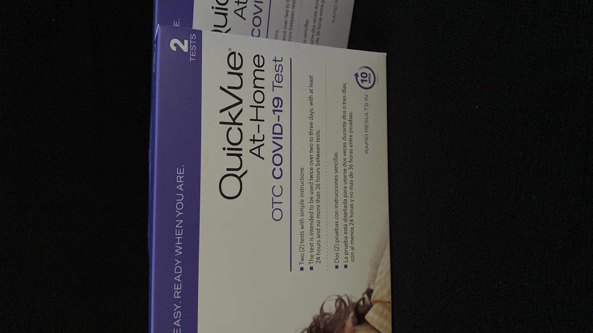 Photo 1 of 2 QUICKVUE OTC COVID-19 TEST