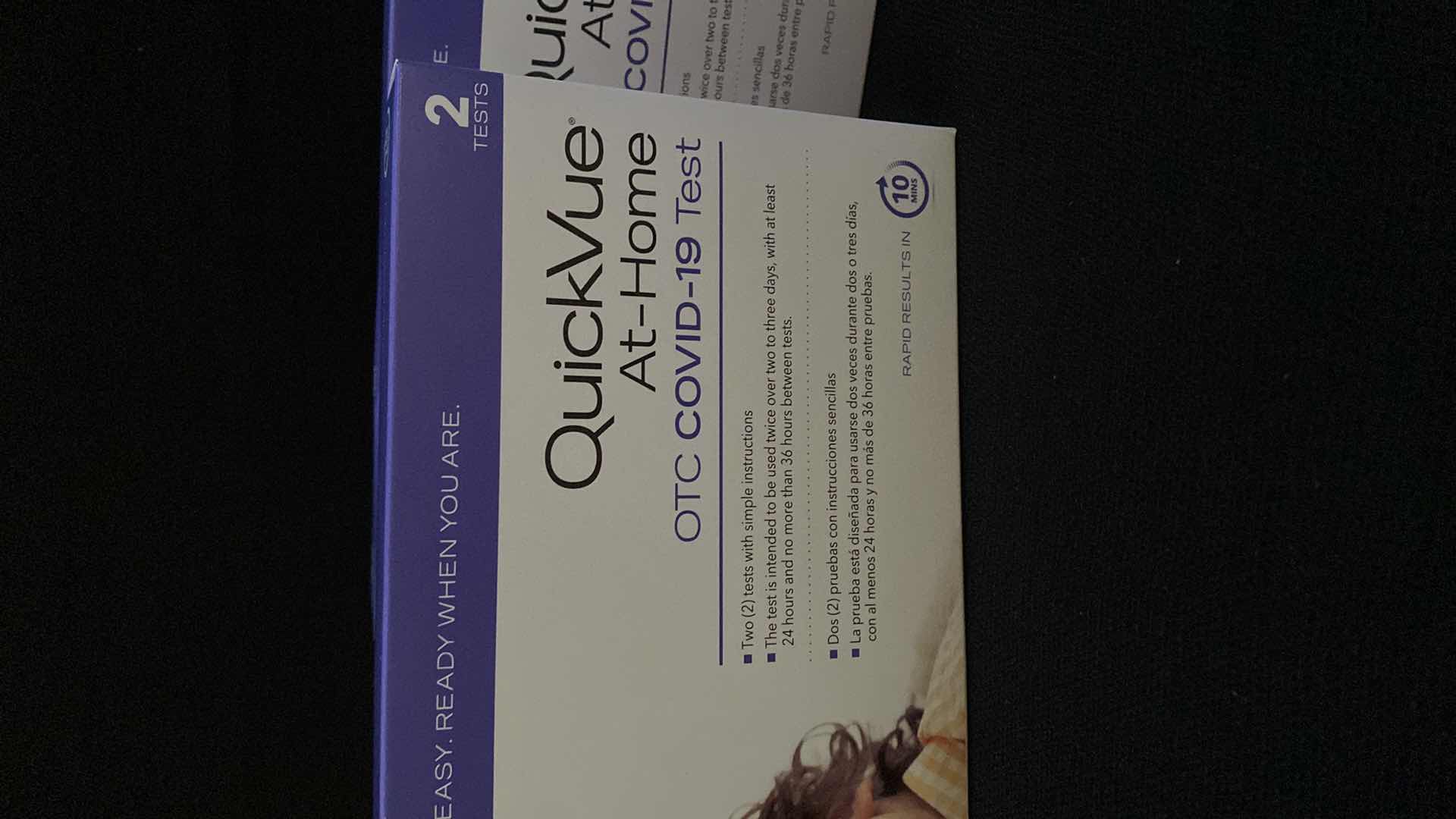 Photo 1 of 2 QUICKVUE OTC COVID-19 TEST