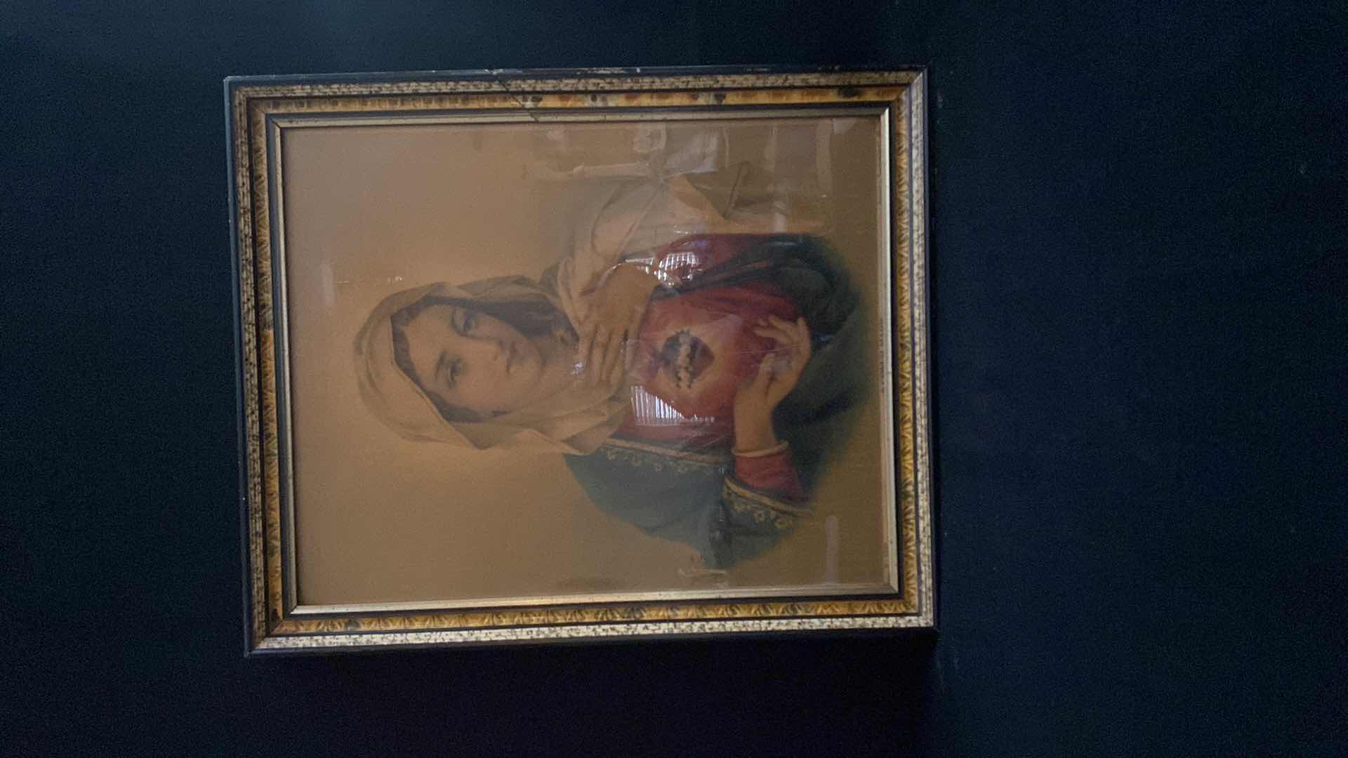 Photo 1 of "SACRED HEART OF MARY" FRAMED PRINT
