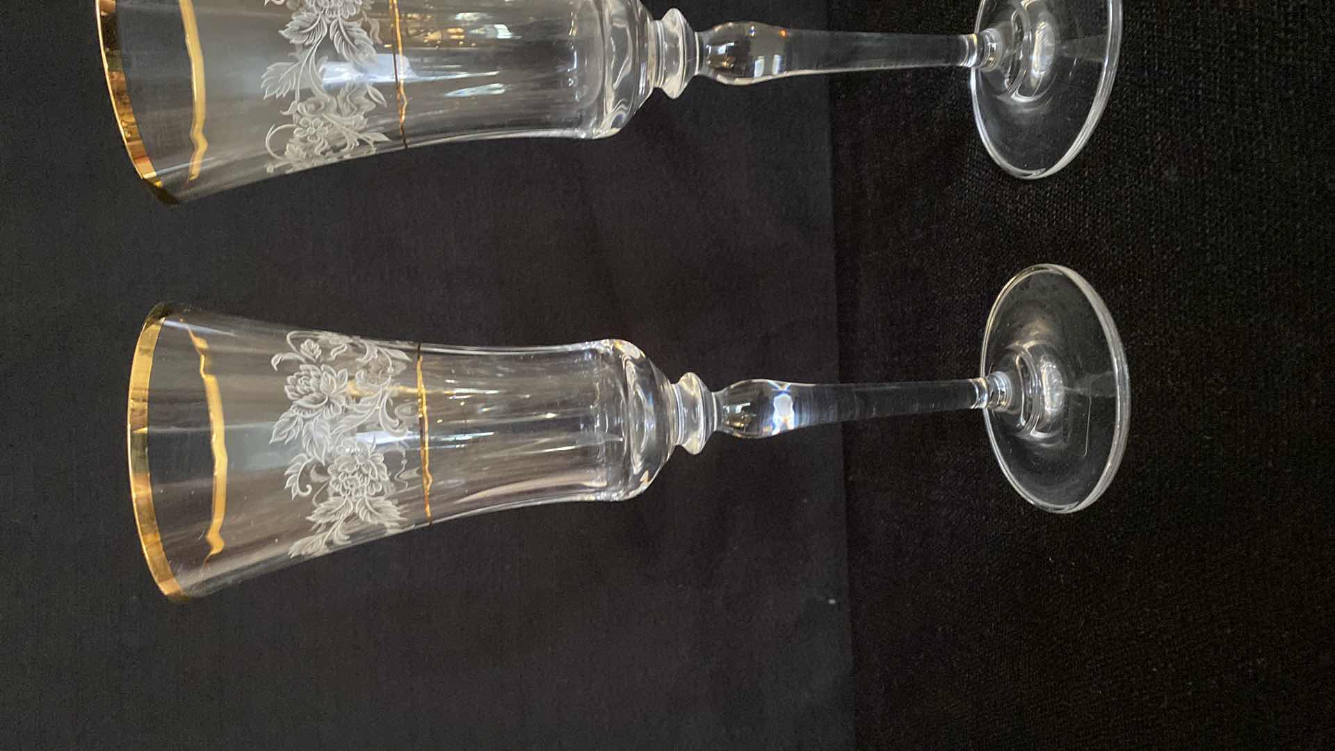 Photo 1 of 2 MIKASA ANTIQUE LACE GOBLETS