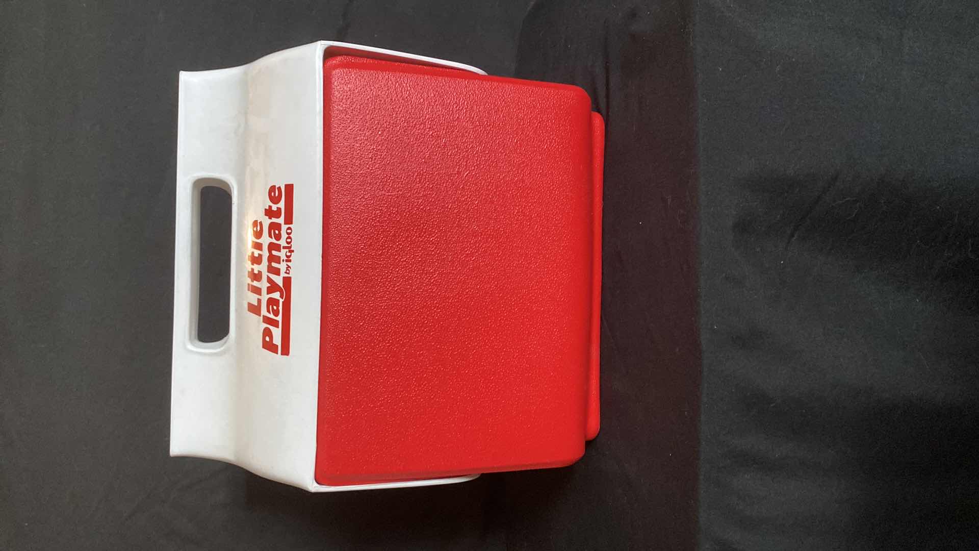 Photo 1 of RED AND WHITE PLAYMATE COOLER LUNCHBOX BY IGLOO WITH PUSH BUTTON