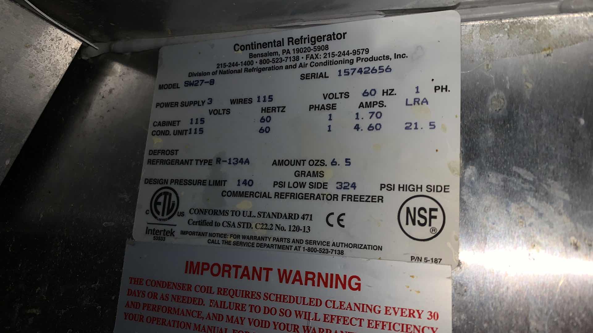 Photo 4 of CONTINENTAL REFRIGERATOR