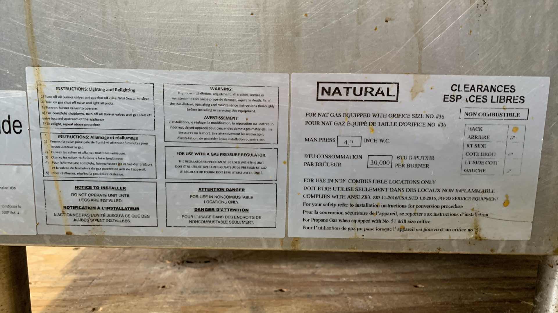 Photo 8 of FALCON EQUIPMENT GAS FLAT TOP