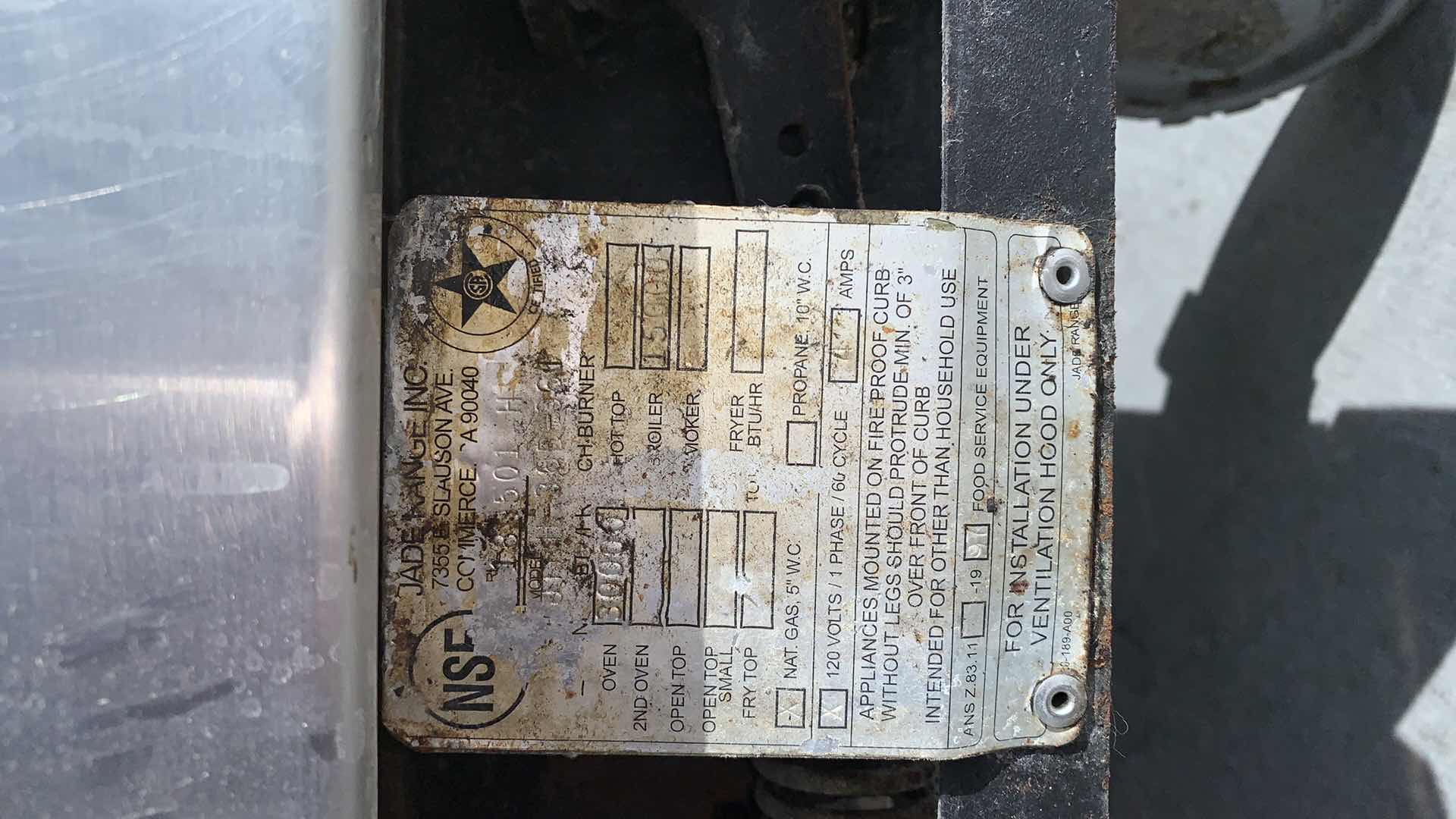 Photo 9 of JADE RANGE ELECTRIC OVEN WITH GRILL TOP