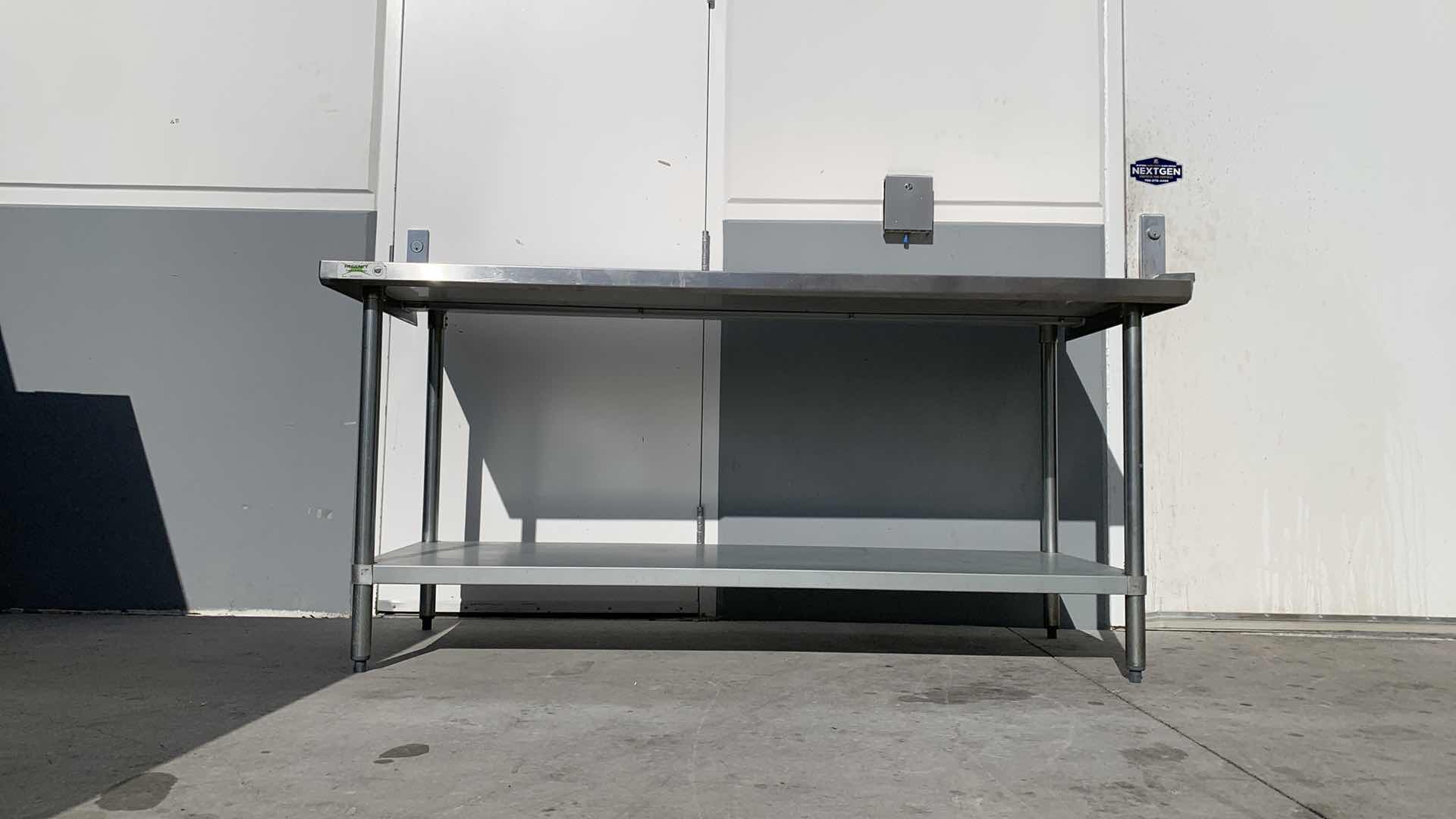 Photo 1 of REGENCY STAINLESS STEEL PREP TABLE 72” x 30.5” H 34”