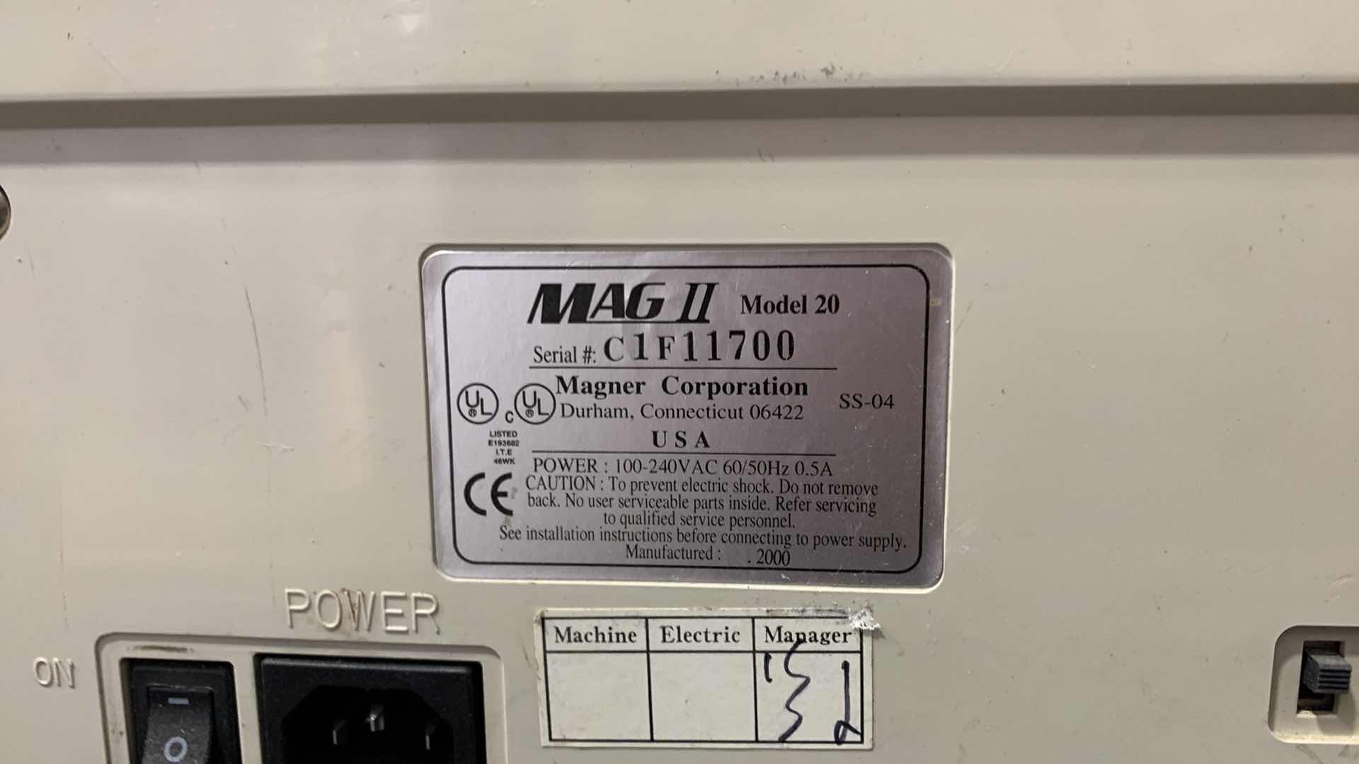 Photo 4 of MAG II 20 MONEY COUNTER