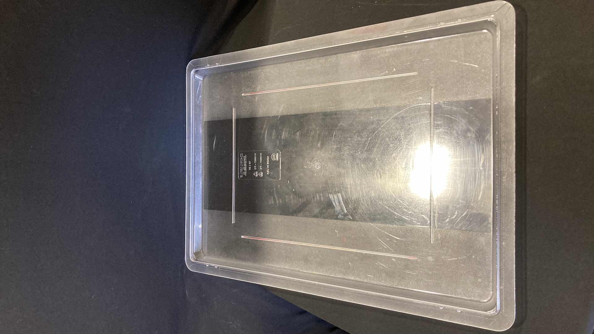 Photo 1 of CARLISLE CLEAR FOOD STORAGE BIN 12.5GAL W LID