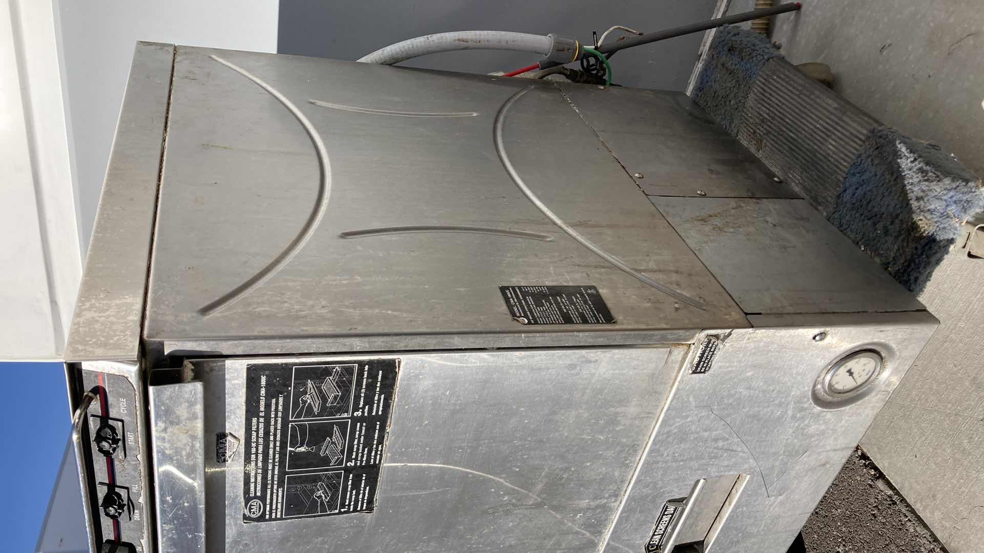 Photo 1 of CMA DISH MACHINES COMMERCIAL DISHWASHER MODEL 180UC ON CASTERS  (HARDWIRED)