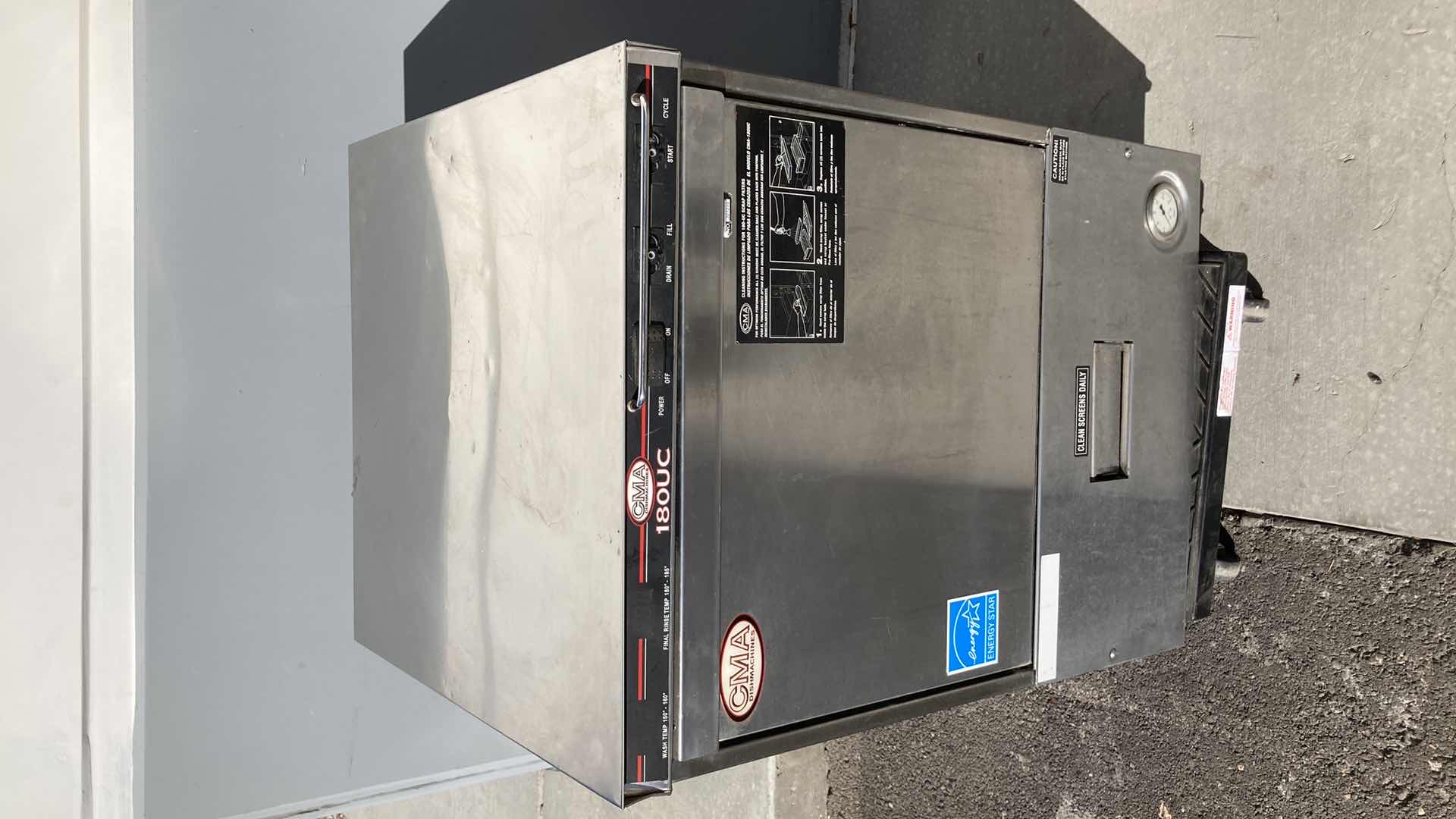Photo 2 of CMA DISH MACHINES COMMERCIAL DISHWASHER MODEL 180UC (HARDWIRED)