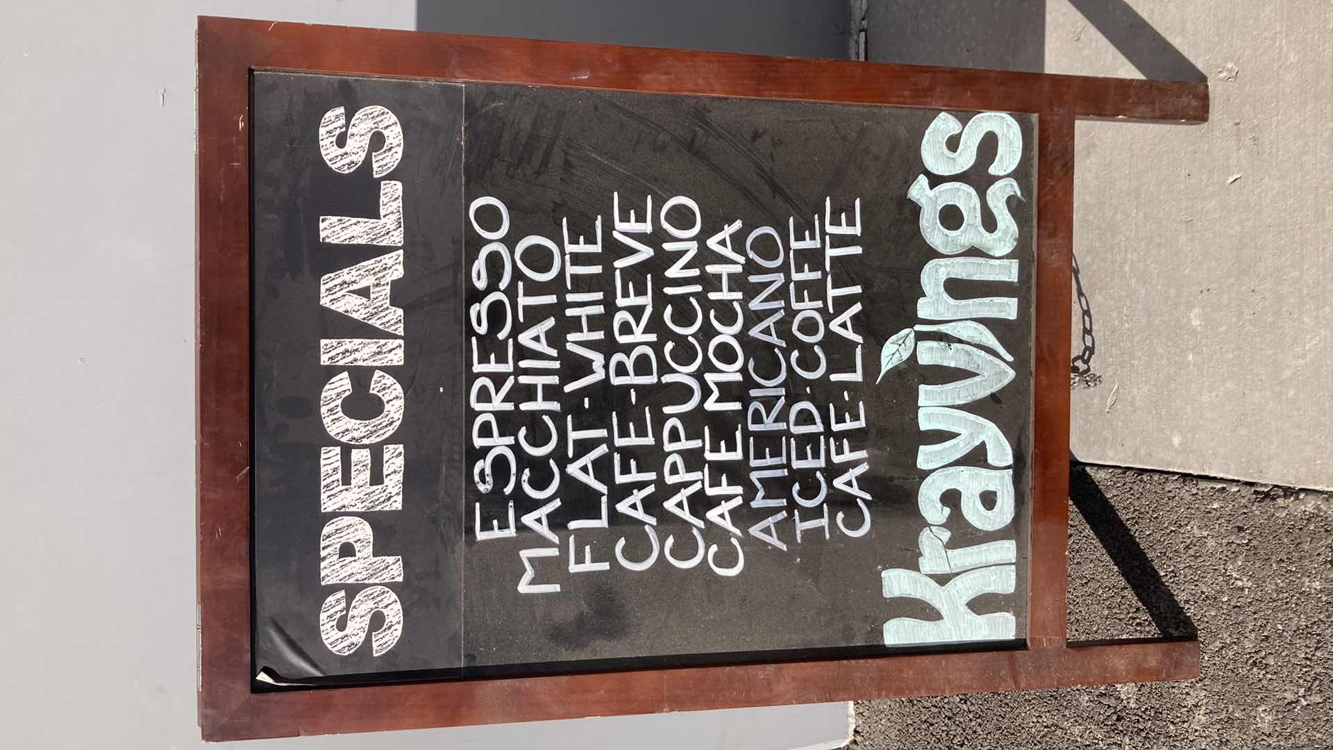 Photo 1 of CHALKBOARD DUAL SIDED WOOD A FRAM 24” X 38”