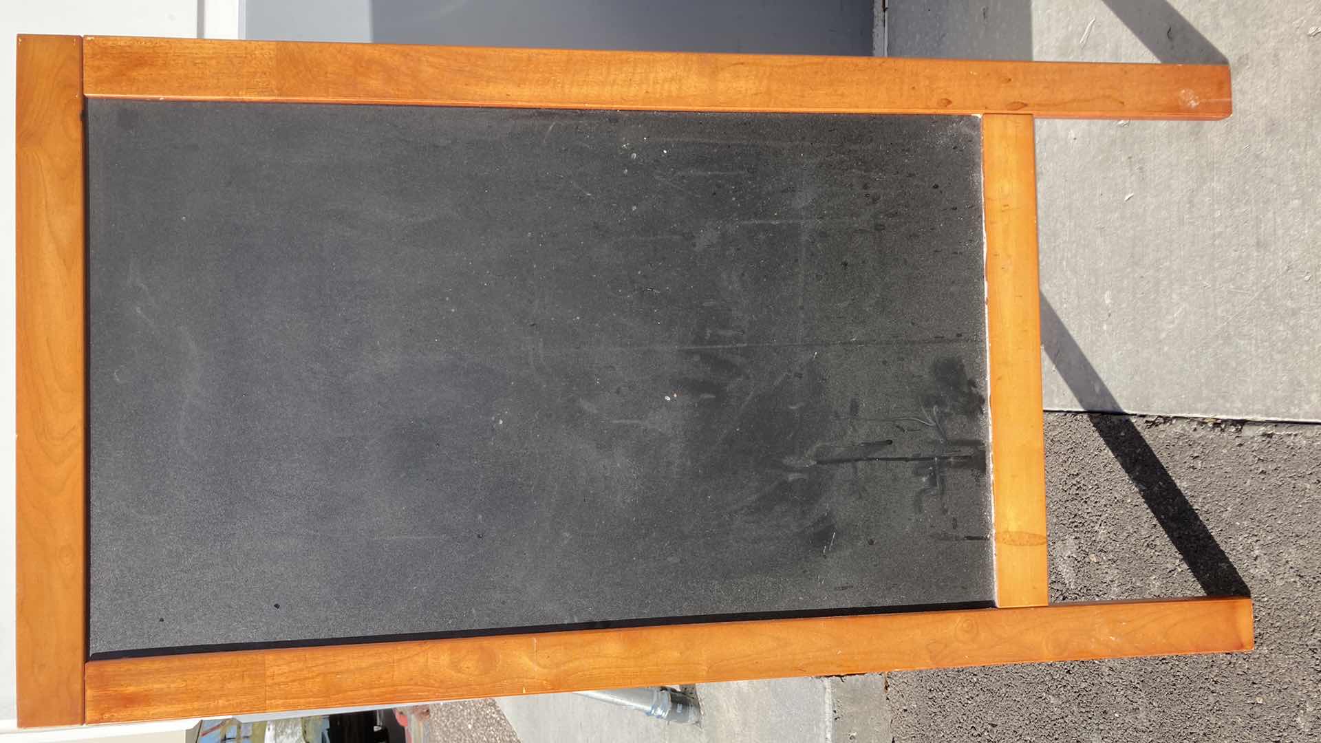Photo 1 of CHALKBOARD DUAL SIDED WOOD A FRAM 28” X 55”