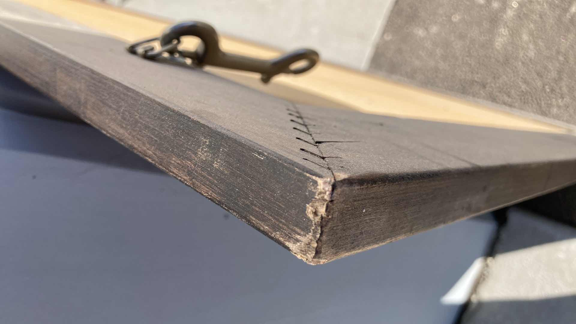 Photo 1 of WOOD FRAME HANGING CHALKBOARD 54” X 42”