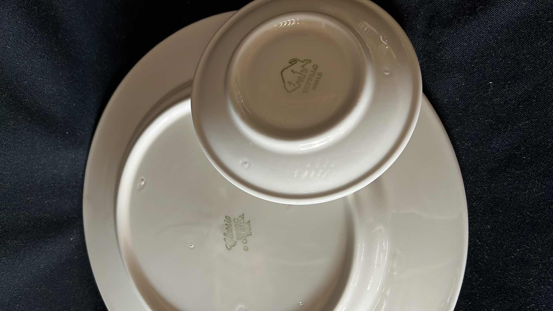 Photo 5 of ONEIDA BUFFALO DINNER AND SAUCER PLATES (SETS OF 8)